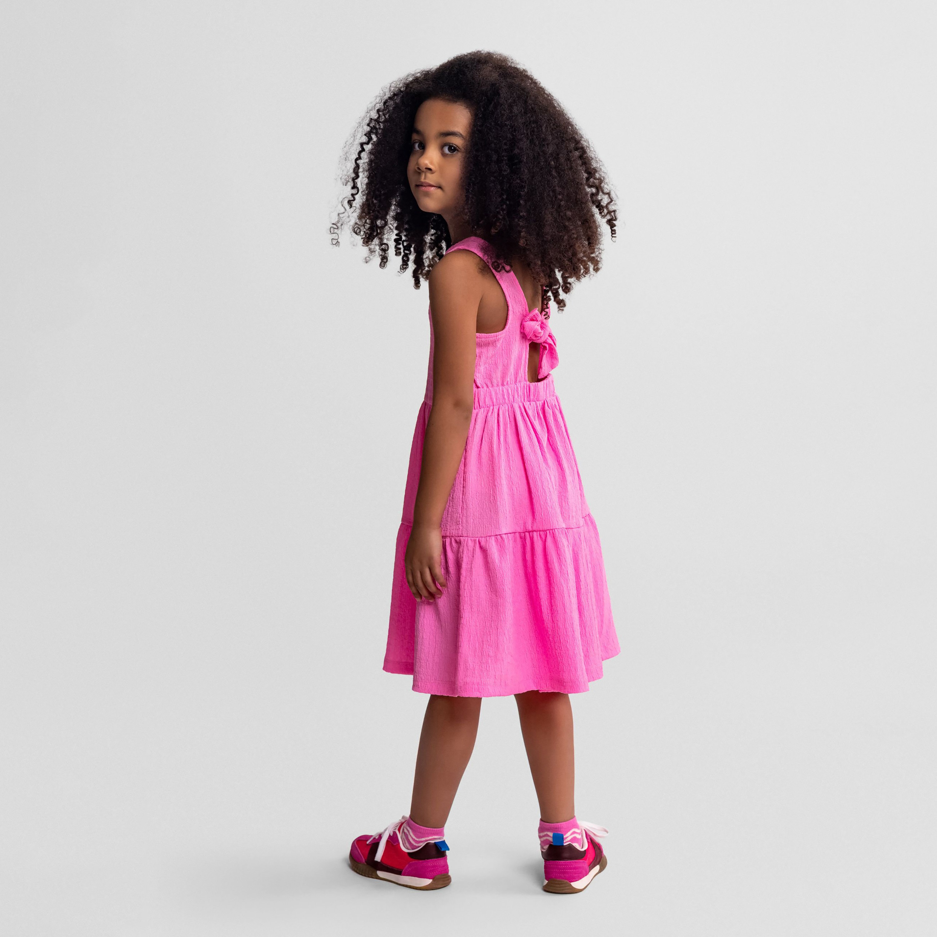 فستان طبقات سادة بدون أكمام من مينوتي-girls-clothing-dressesandjumpsuits-image-2