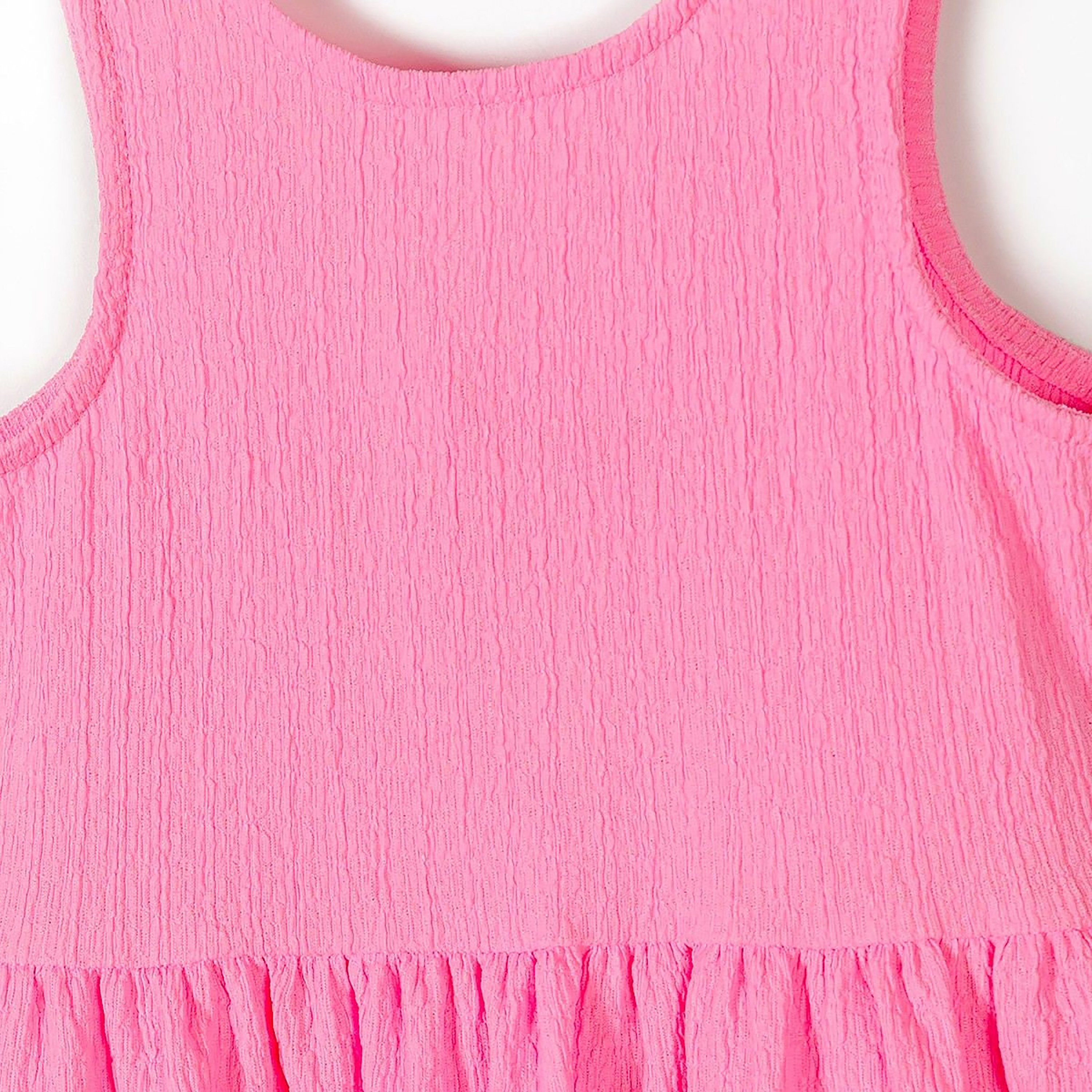 فستان طبقات سادة بدون أكمام من مينوتي-girls-clothing-dressesandjumpsuits-image-5