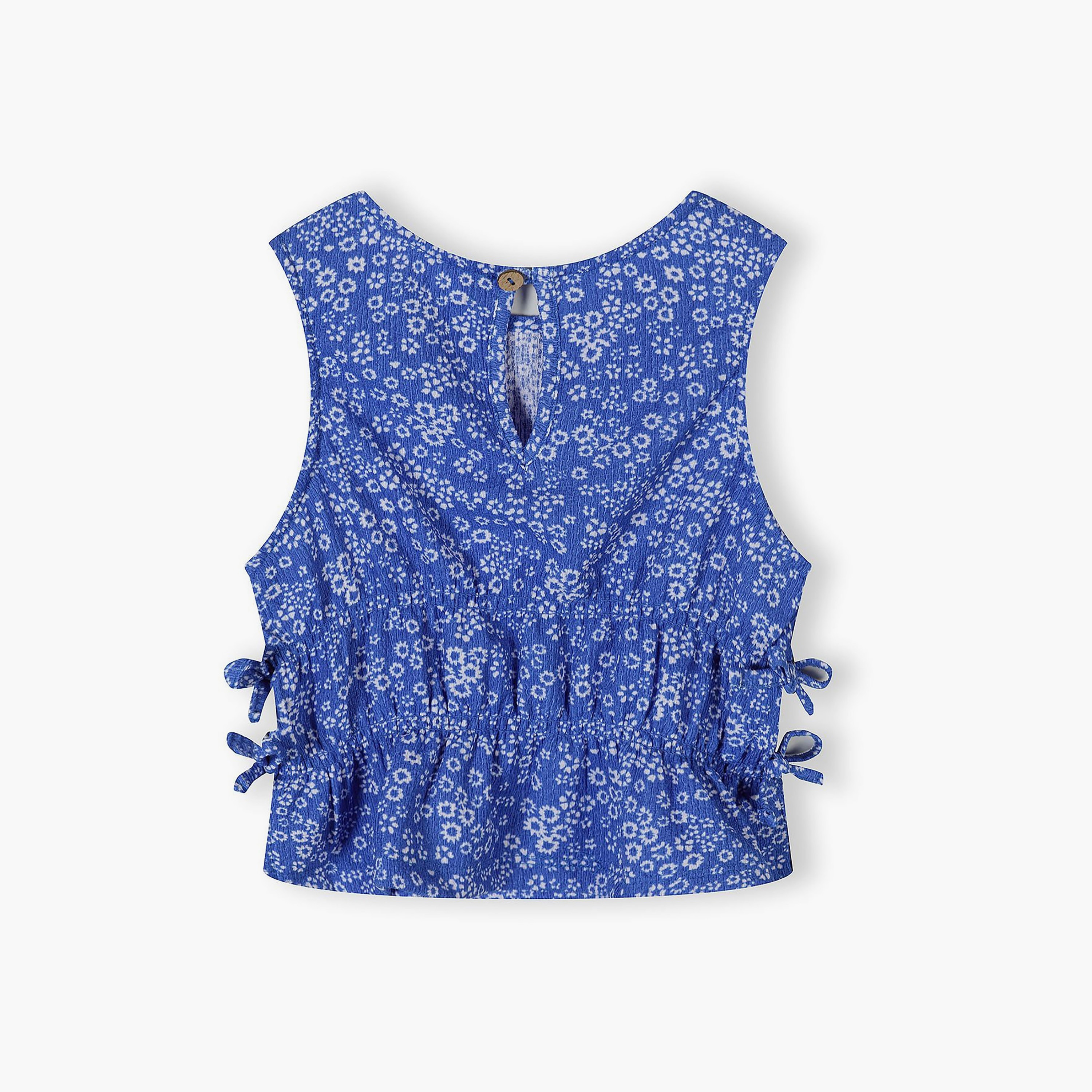 بلوزة بدون أكمام بنقشة زهور وبنطلون أرجل واسعة من مينوتي-girls-clothing-setsandcoords-image-4