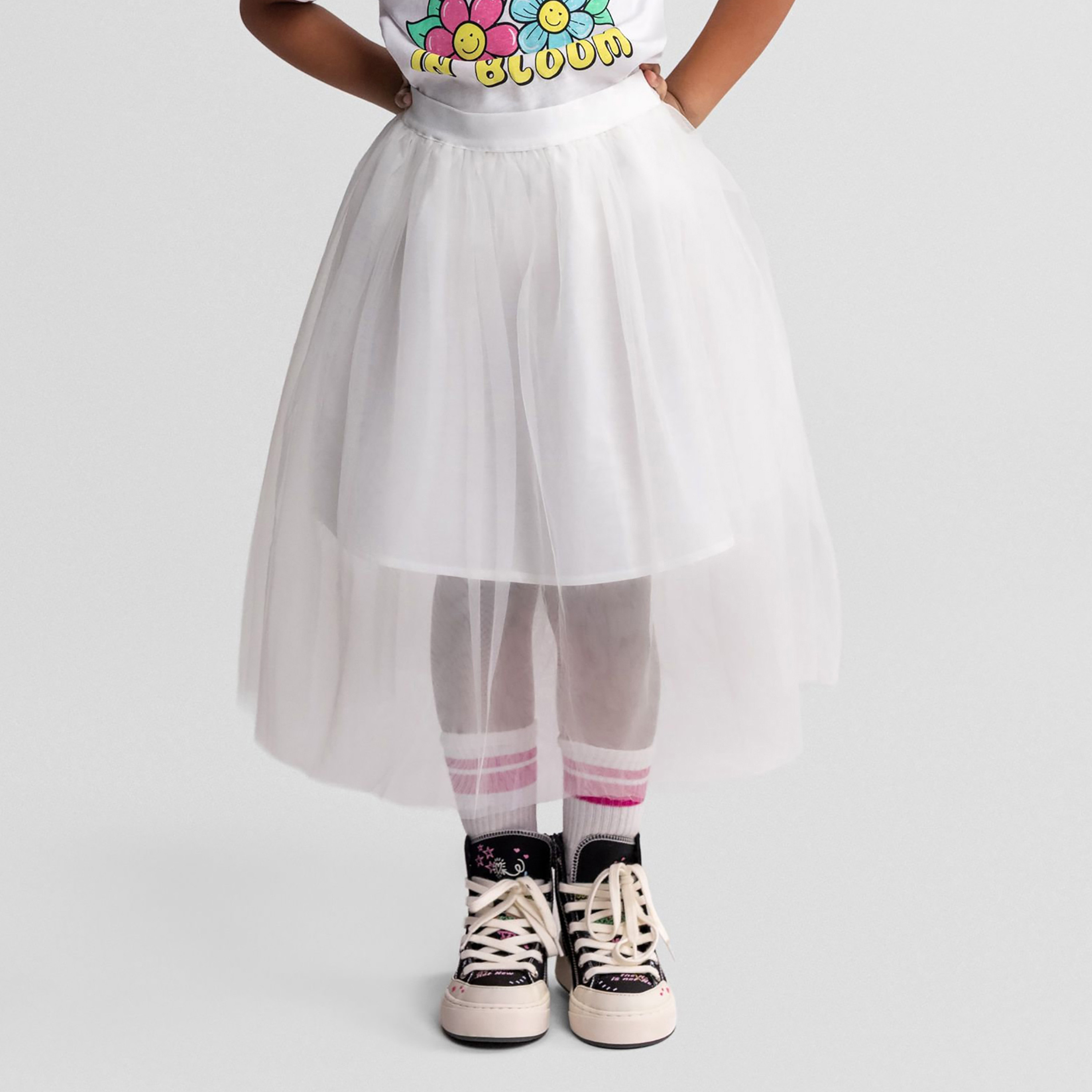 Minoti Pleated Long Tulle Skirt-girls-clothing-bottoms-skirts-image-1