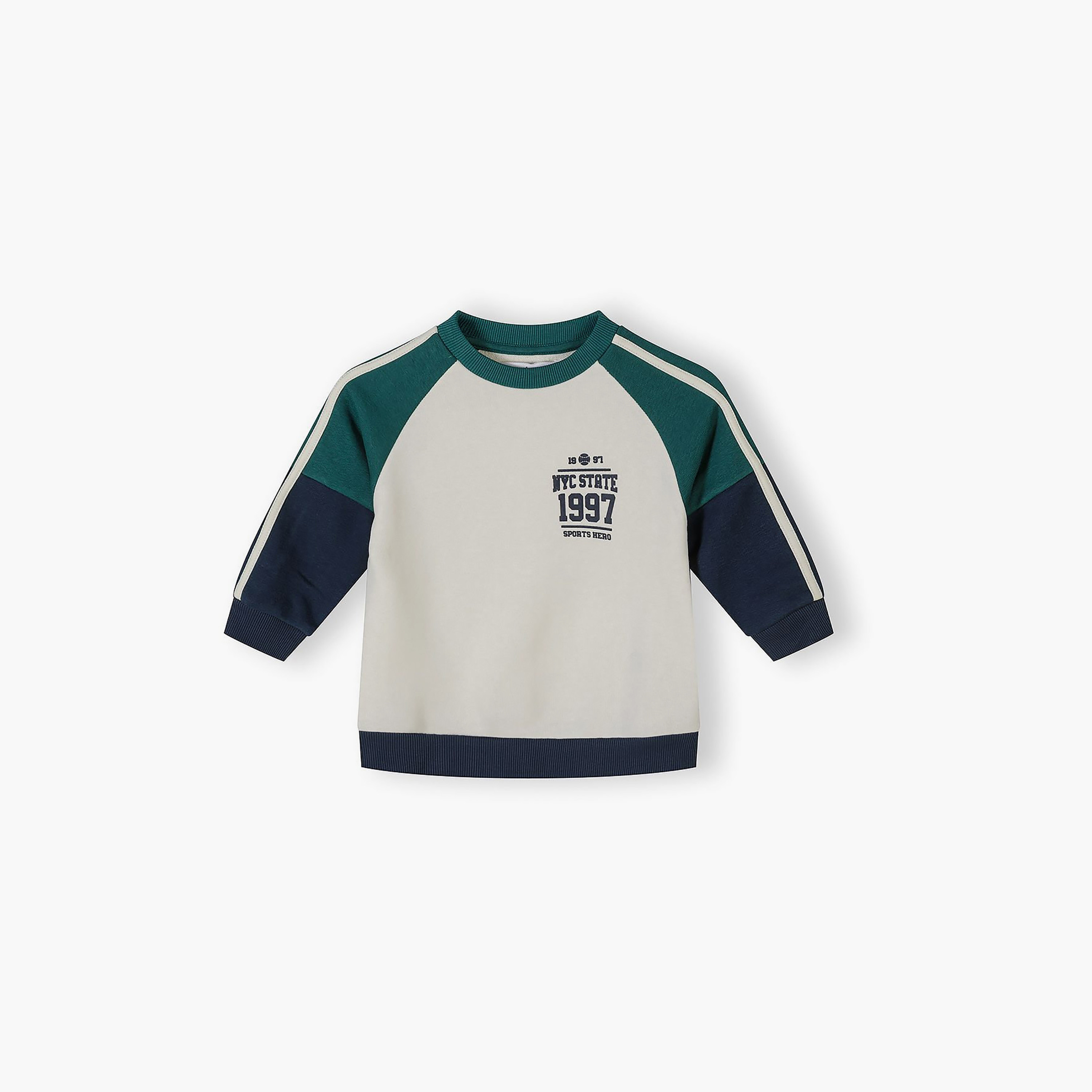 طقم سويت شيرت وبنطلون رياضي جوغر بألوان متباينة وأكمام طويلة من مينوتي-boys-clothing-setsandcoords-image-3