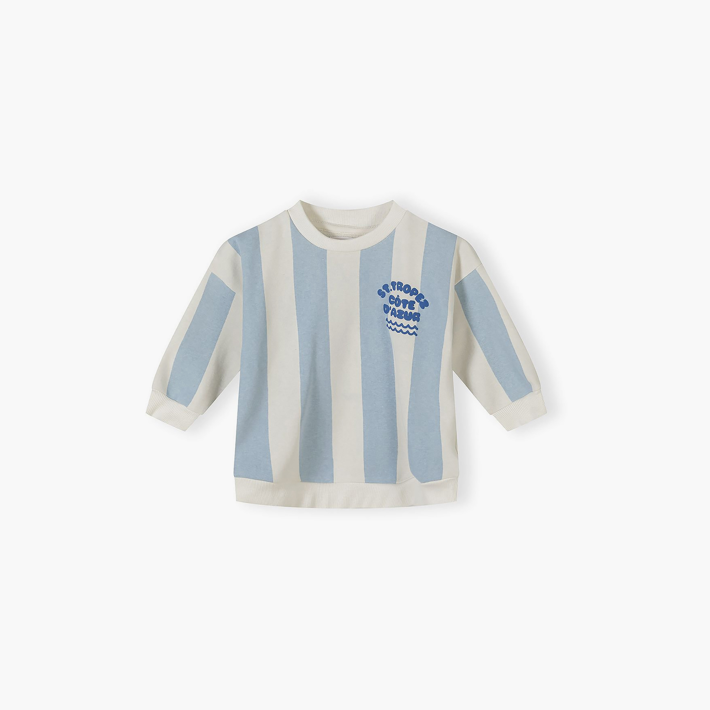 طقم سويت شيرت مخطط بأكمام طويلة وشورت من مينوتي-boys-clothing-setsandcoords-image-4