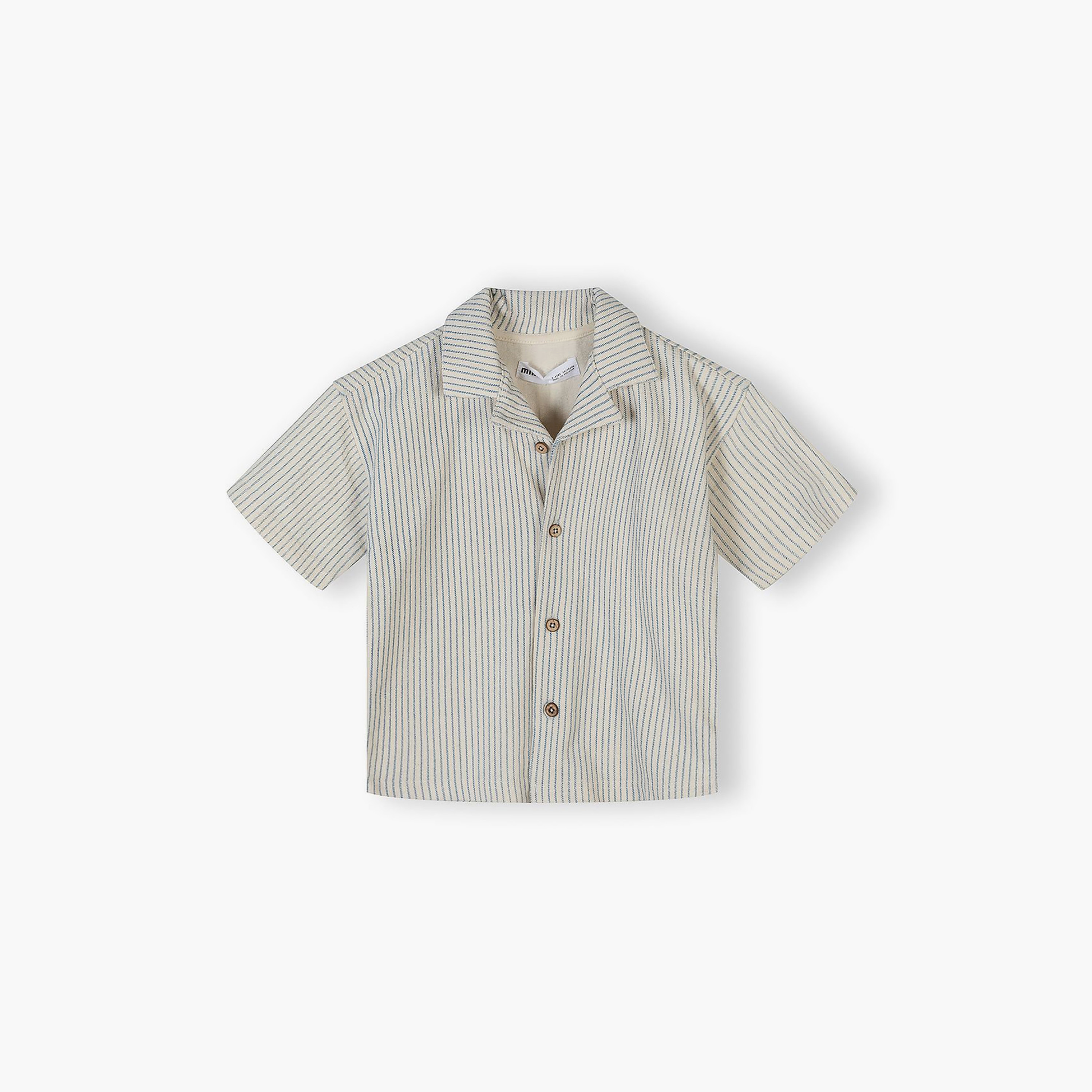 طقم قميص مخطط وشورت وأكمام قصيرة من مينوتي-boys-clothing-setsandcoords-image-3