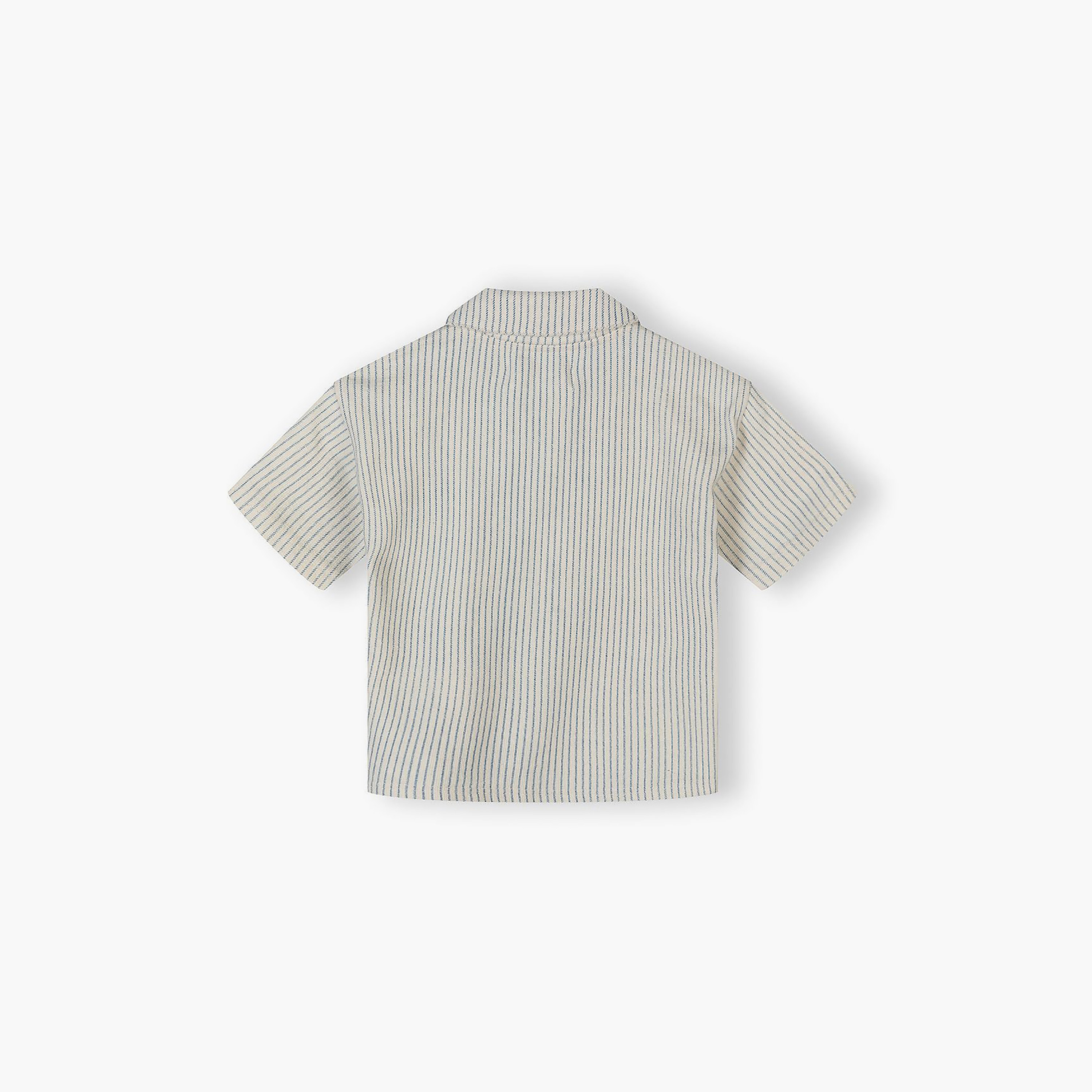 طقم قميص مخطط وشورت وأكمام قصيرة من مينوتي-boys-clothing-setsandcoords-image-4