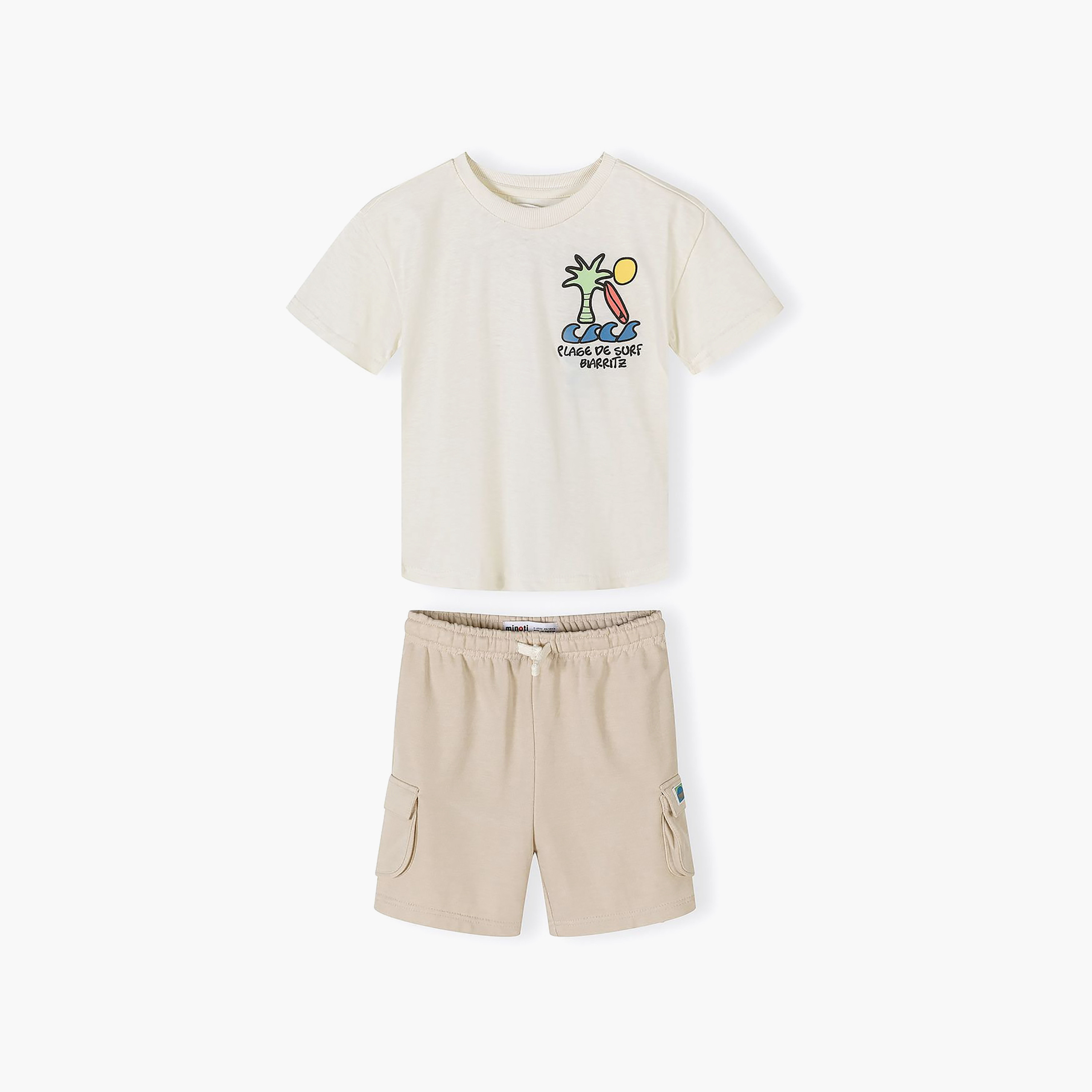 Minoti Short Sleeves Beach Graphic T-Shirt & Combat Shorts Set-boys-clothing-setsandcoords-image-10