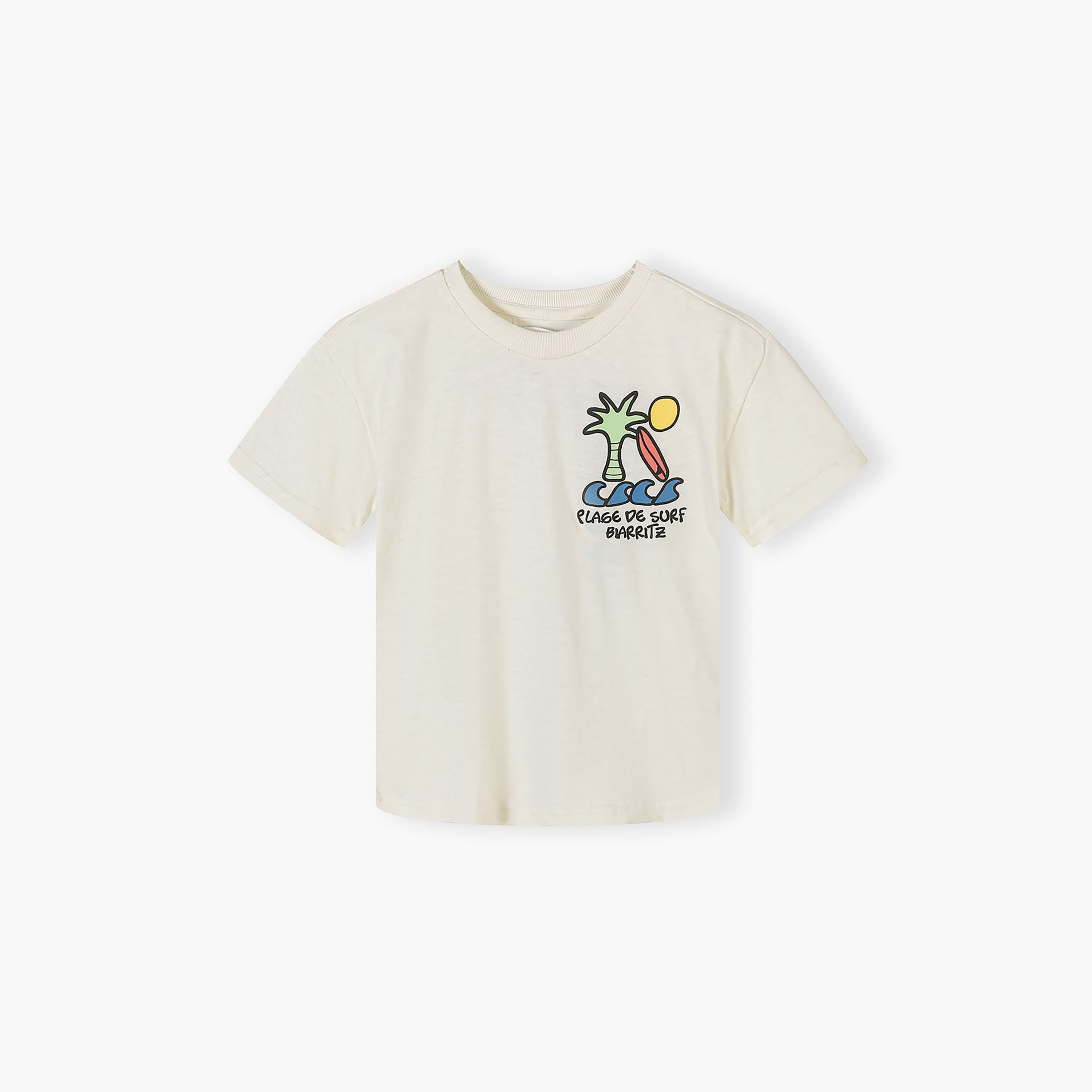 طقم تيشيرت غرافيك "بيتش" بأكمام قصيرة وشورت "كومبات" من مينوتي-boys-clothing-setsandcoords-image-6