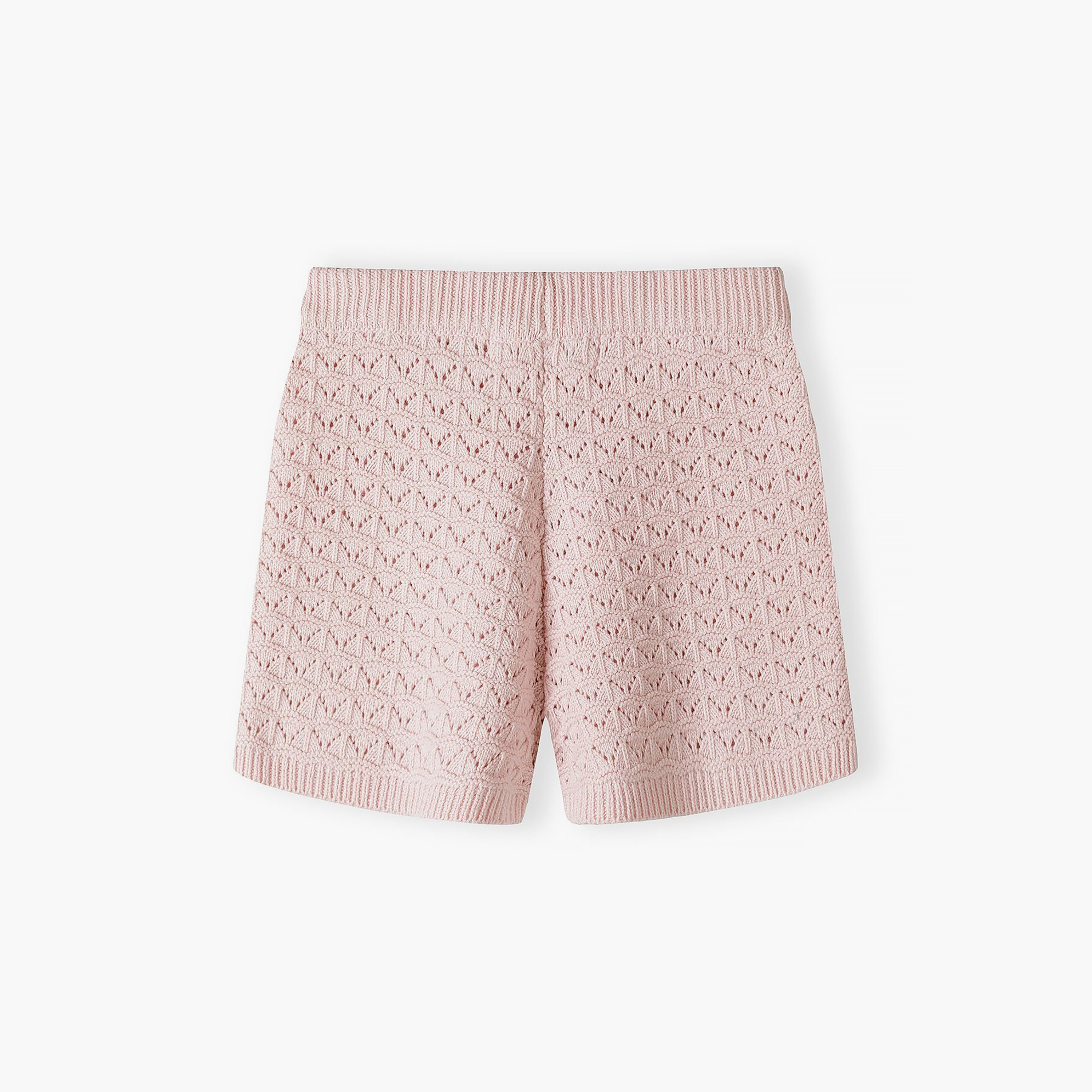 طقم قميص وشورت محبوك بنقشة بوينتيل وأكمام قصيرة من مينوتي-girls-clothing-setsandcoords-image-7