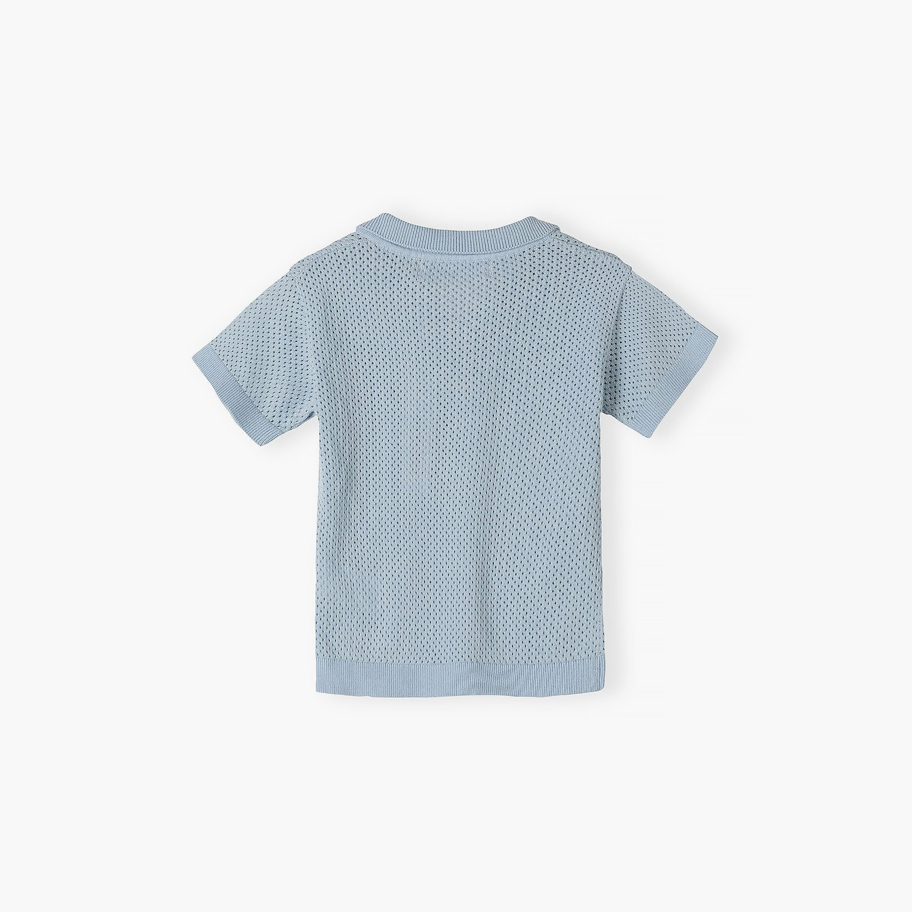 طقم تيشيرت محبوك بياقة وأكمام قصيرة وشورت من مينوتي-boys-clothing-setsandcoords-image-4