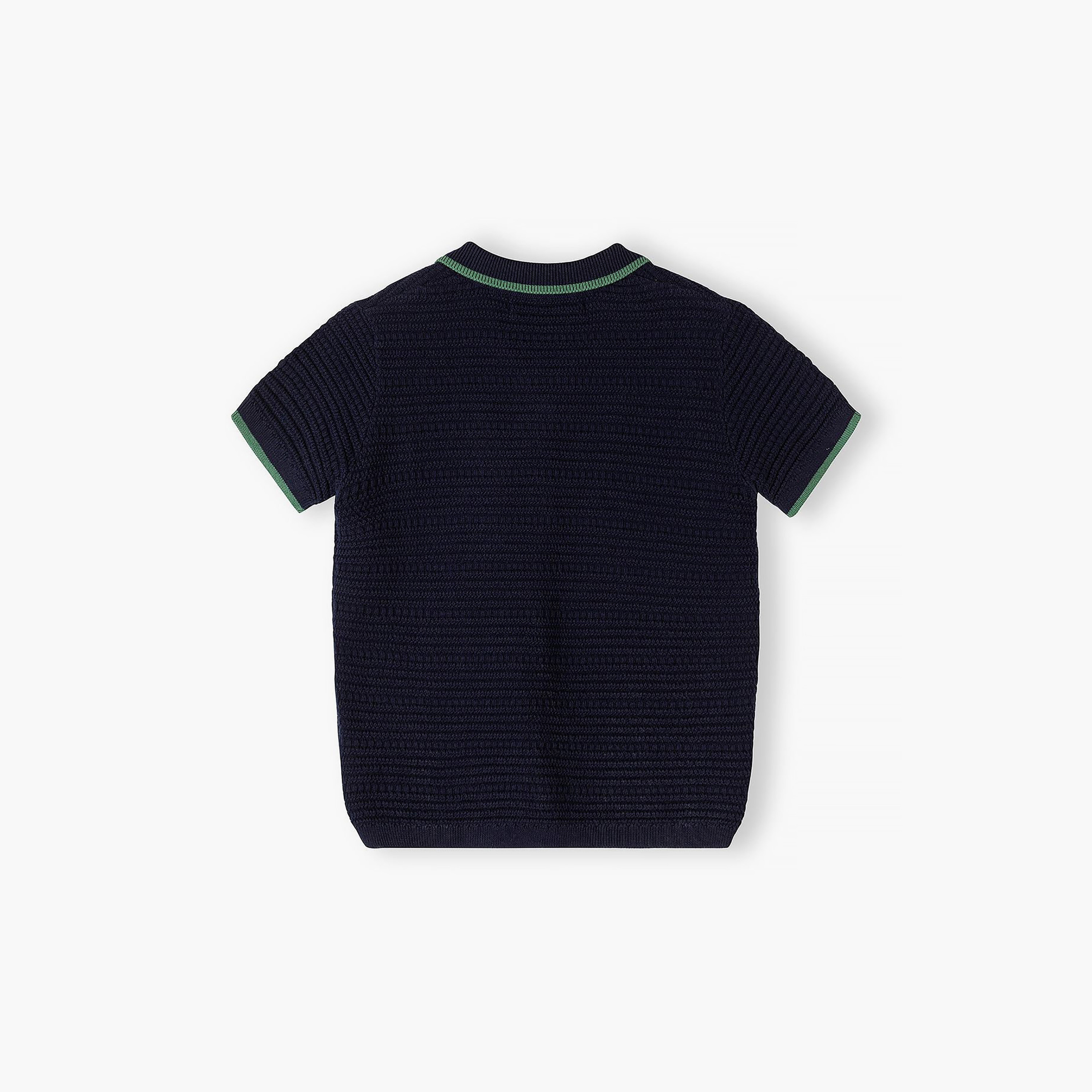 طقم تيشيرت بولو محبوك بياقة وأكمام قصيرة وشورت من مينوتي-boys-clothing-setsandcoords-image-4