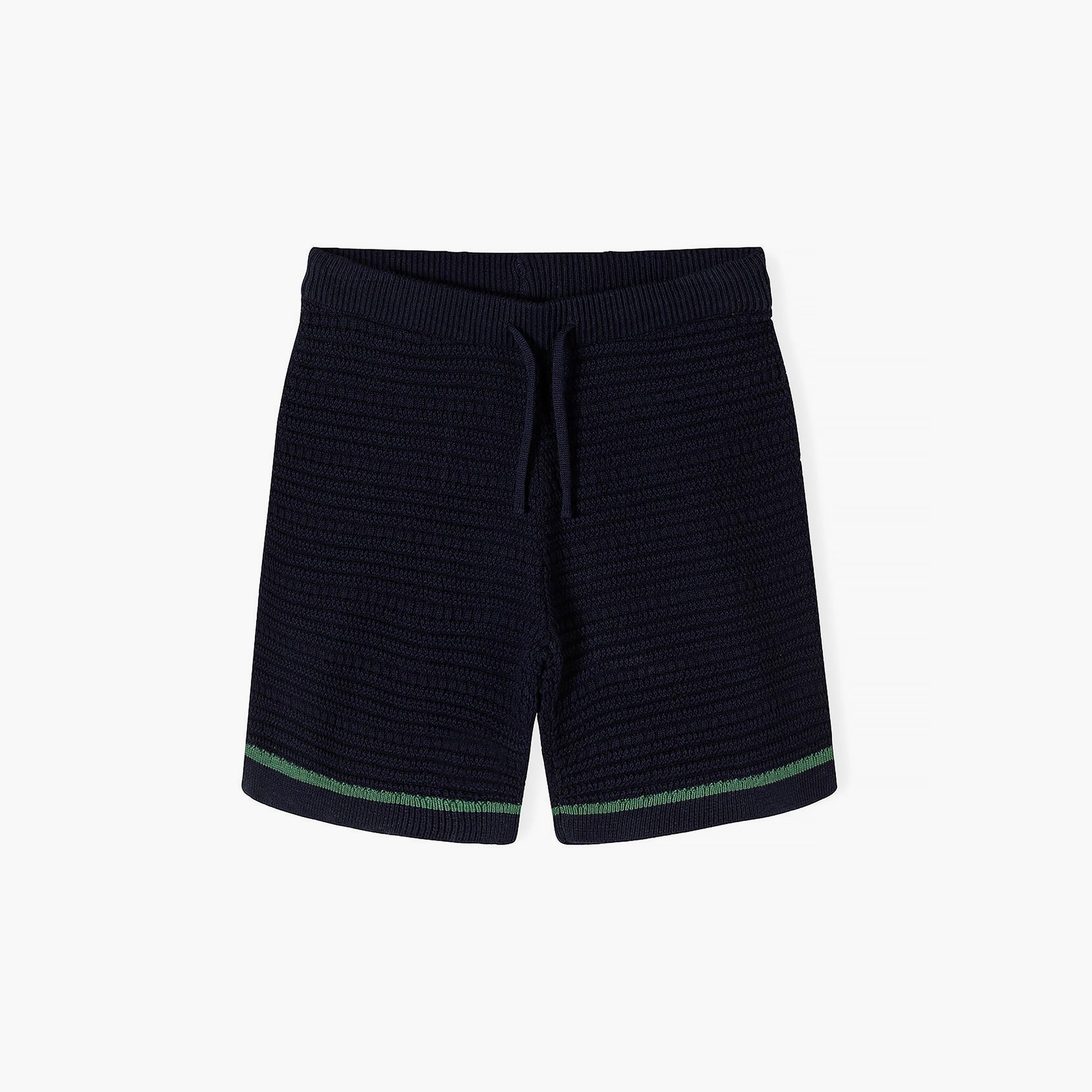 طقم تيشيرت بولو محبوك بياقة وأكمام قصيرة وشورت من مينوتي-boys-clothing-setsandcoords-image-5