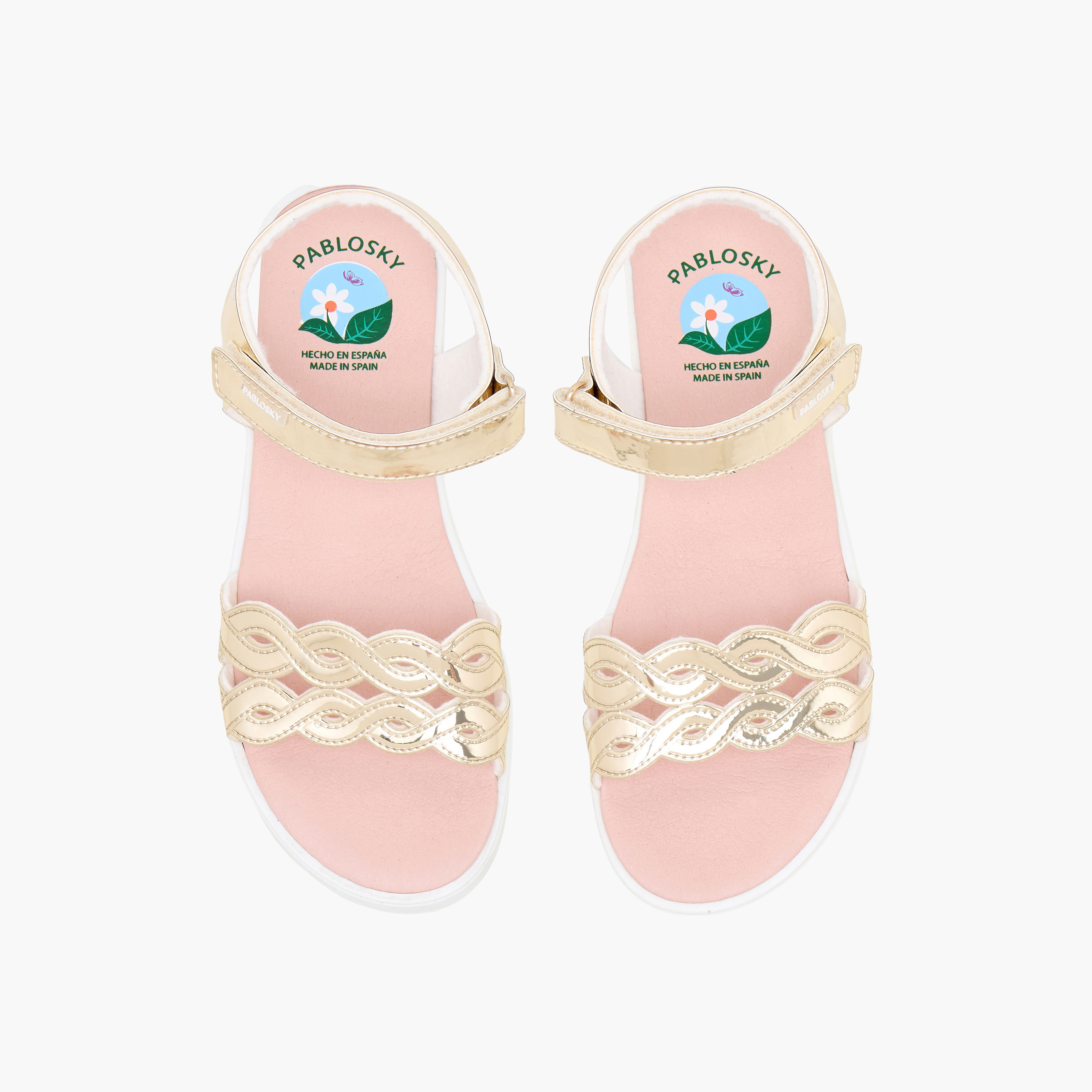صندل بشريط إغلاق لاصق للبنات من بابلوسكي-girls-shoes-sandals-image-1