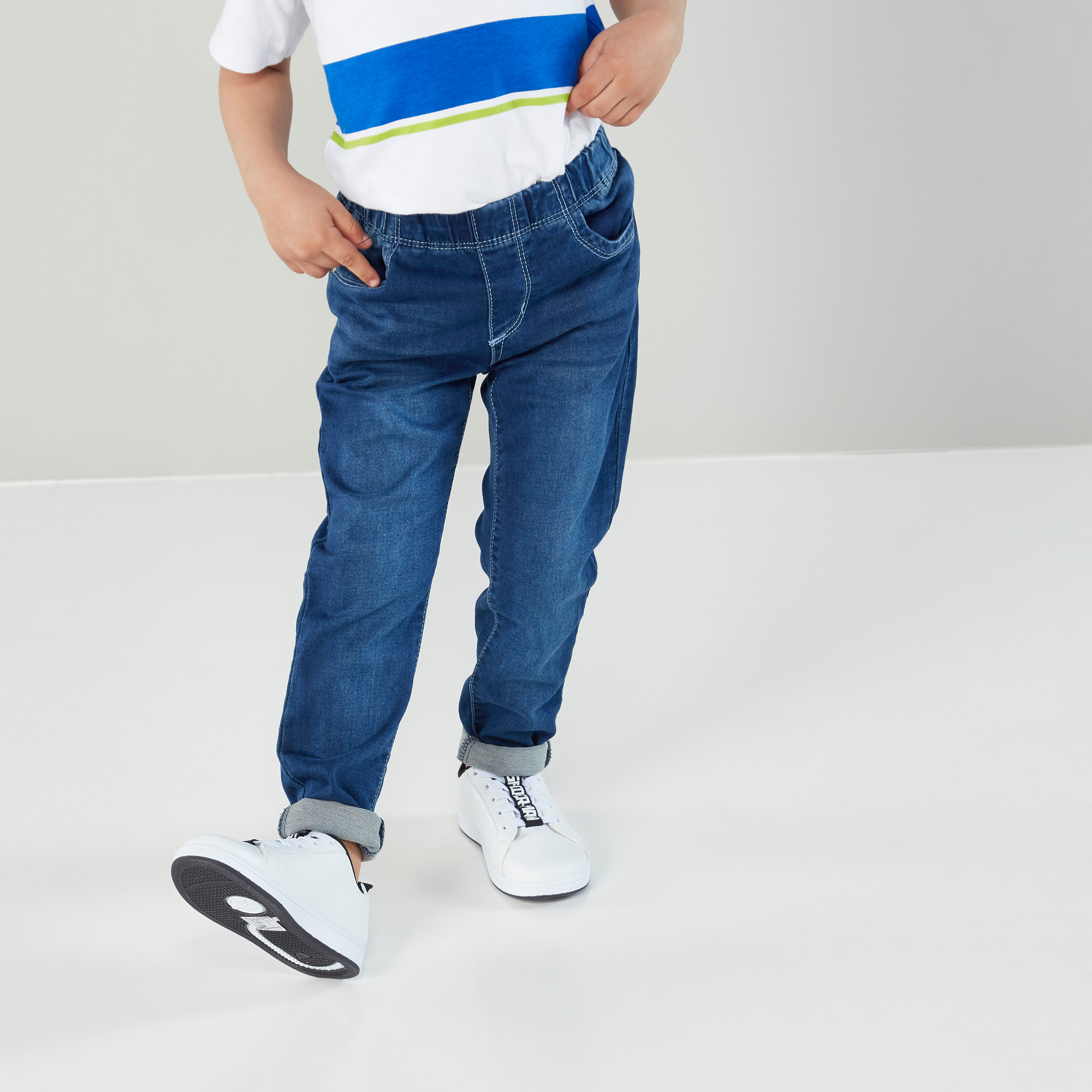 Bossini Pocket Detail Jeggings with Elasticised Waistband-girls-clothing-bottoms-jeansandjeggings-image-2