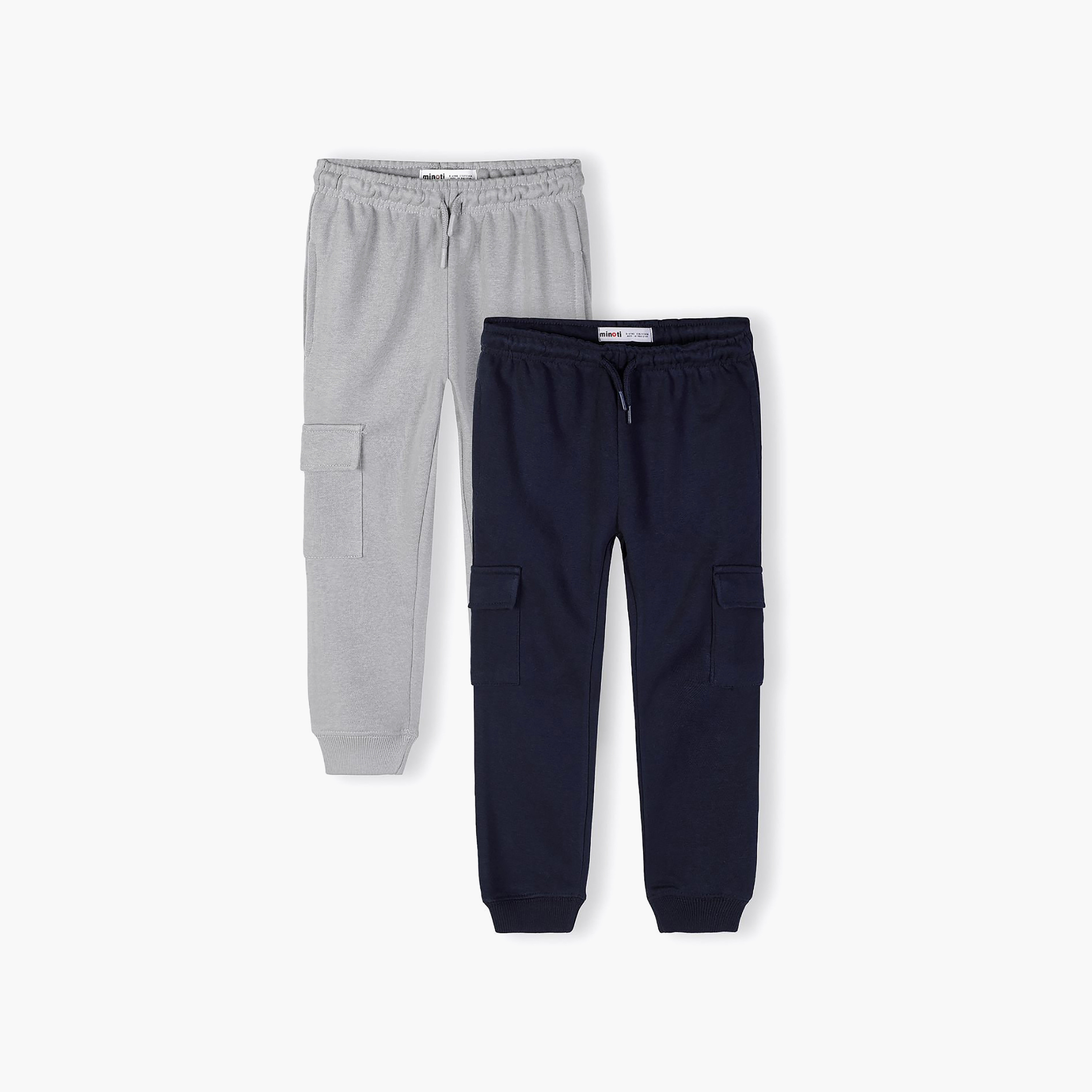 طقم بنطلون رياضي جوغر بجيوب كارغو قطعتين من مينوتي-boys-clothing-bottoms-joggersandtrackpants-image-1