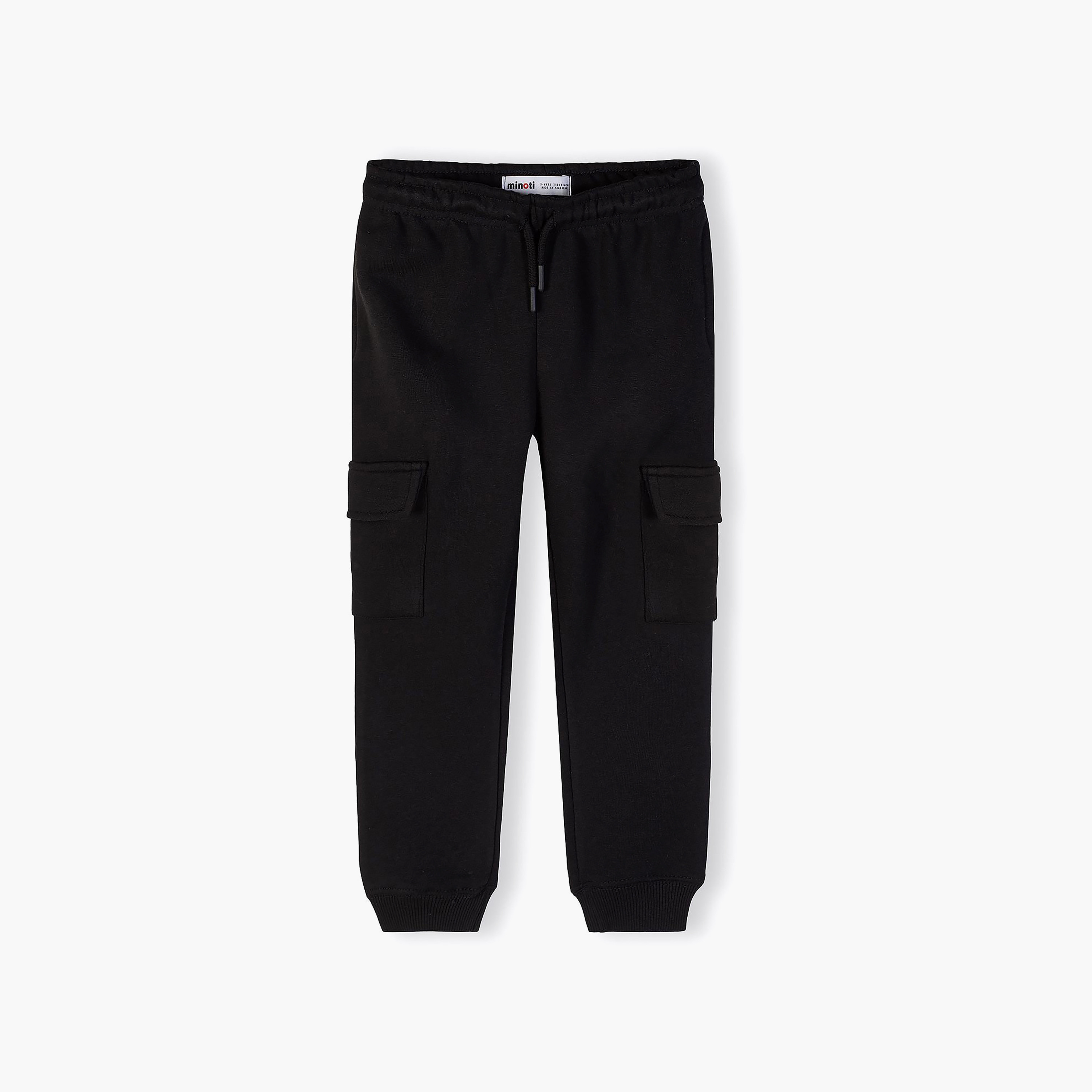 Minoti 2-Piece Solid Elasticated Drawstring Joggers Set-boys-clothing-bottoms-joggersandtrackpants-image-2