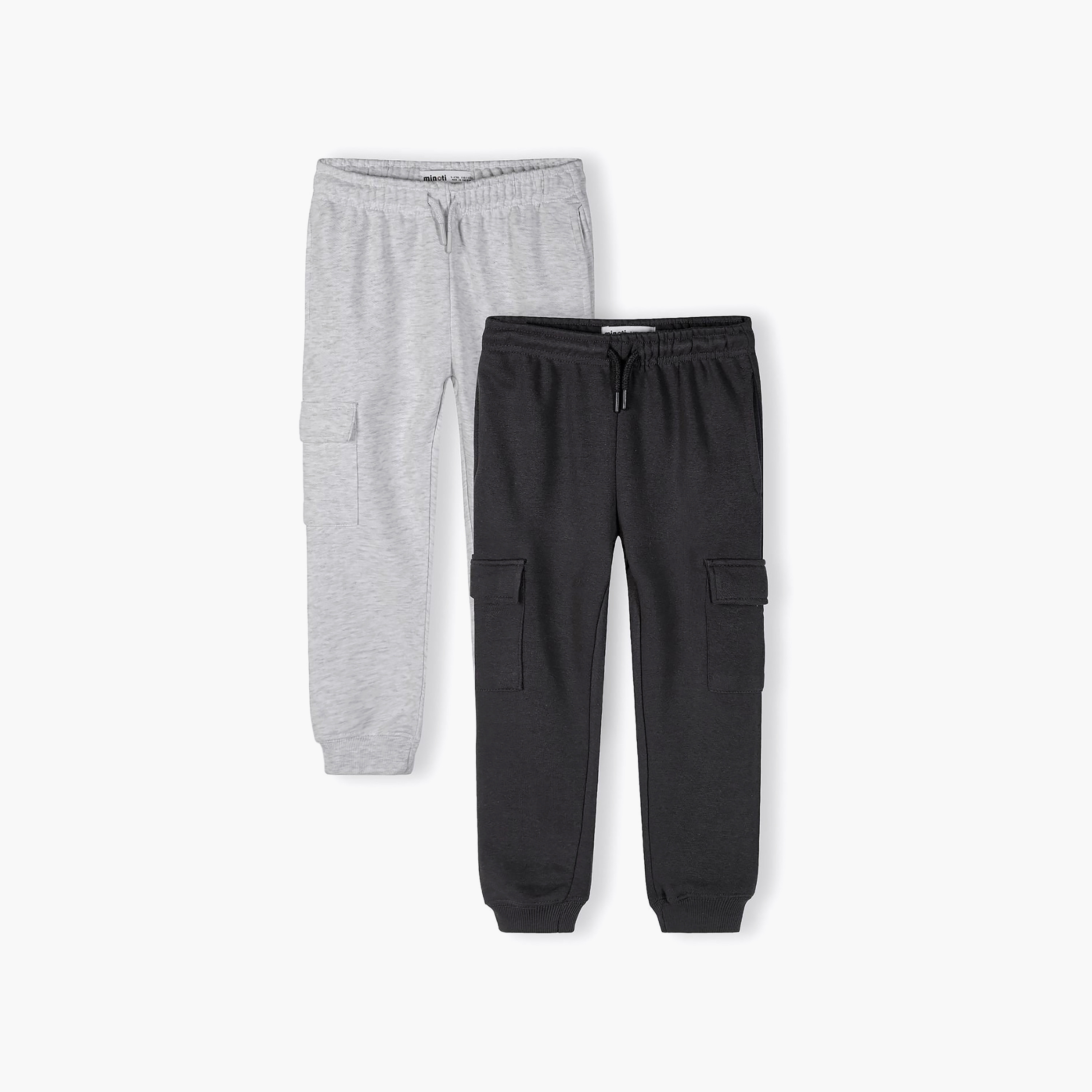 طقم بنطلون رياضي جوغر بجيوب كارغو قطعتين من مينوتي-boys-clothing-bottoms-joggersandtrackpants-image-1