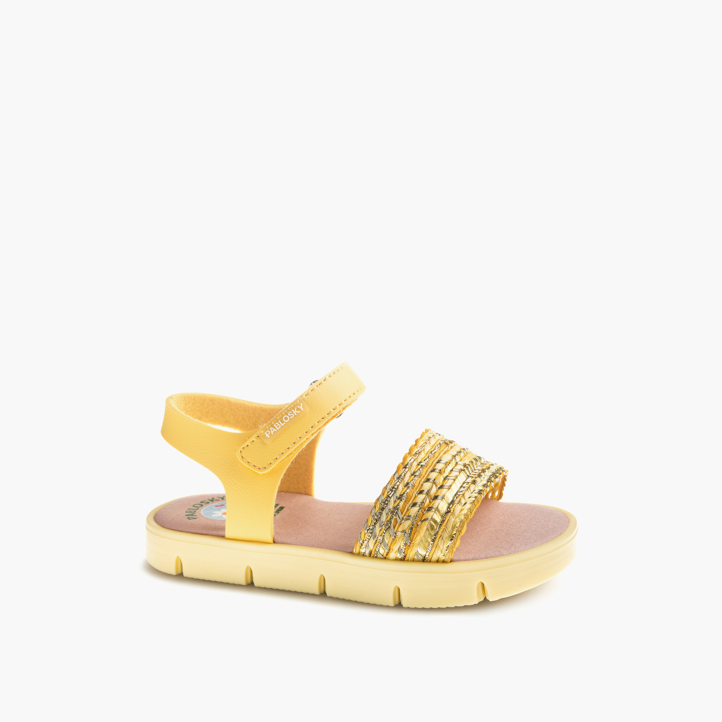 Pablosky Girls Embellished Hook & Loop Sandals-girls-shoes-sandals-image-1
