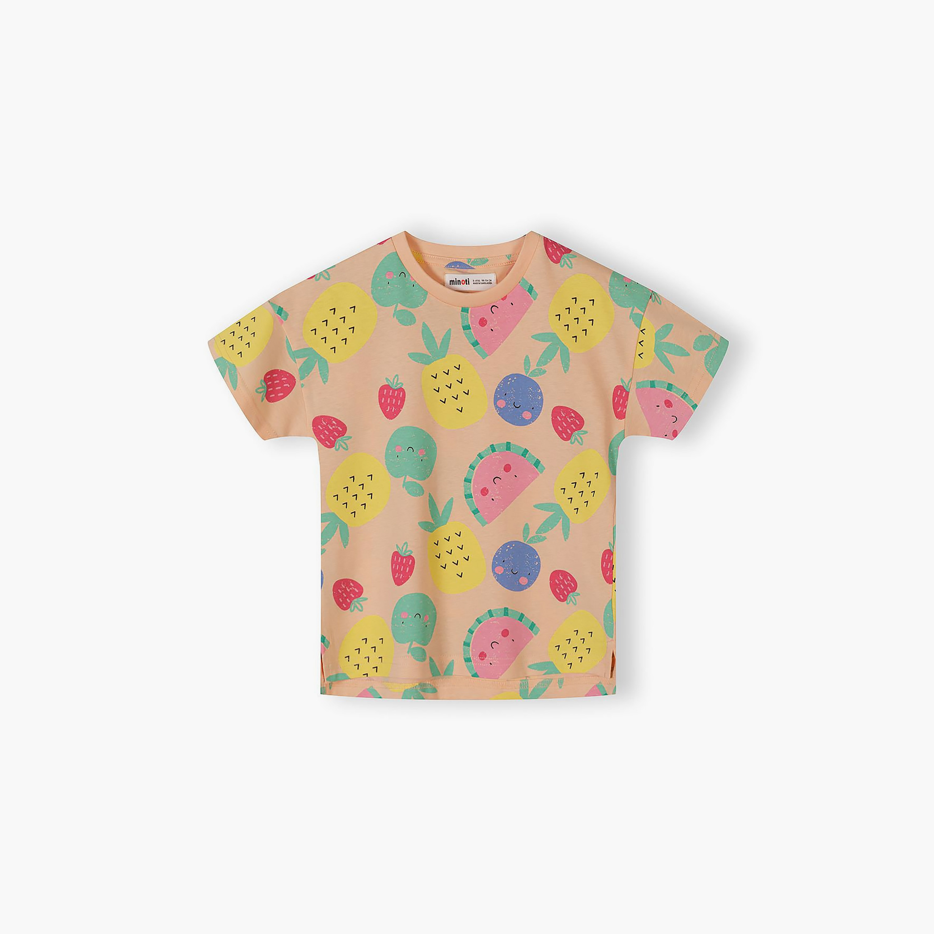 طقم تيشيرت بطبعة فواكه وأكمام قصيرة 5 قطع من مينوتي-baby-girls-clothing-tshirts-image-5