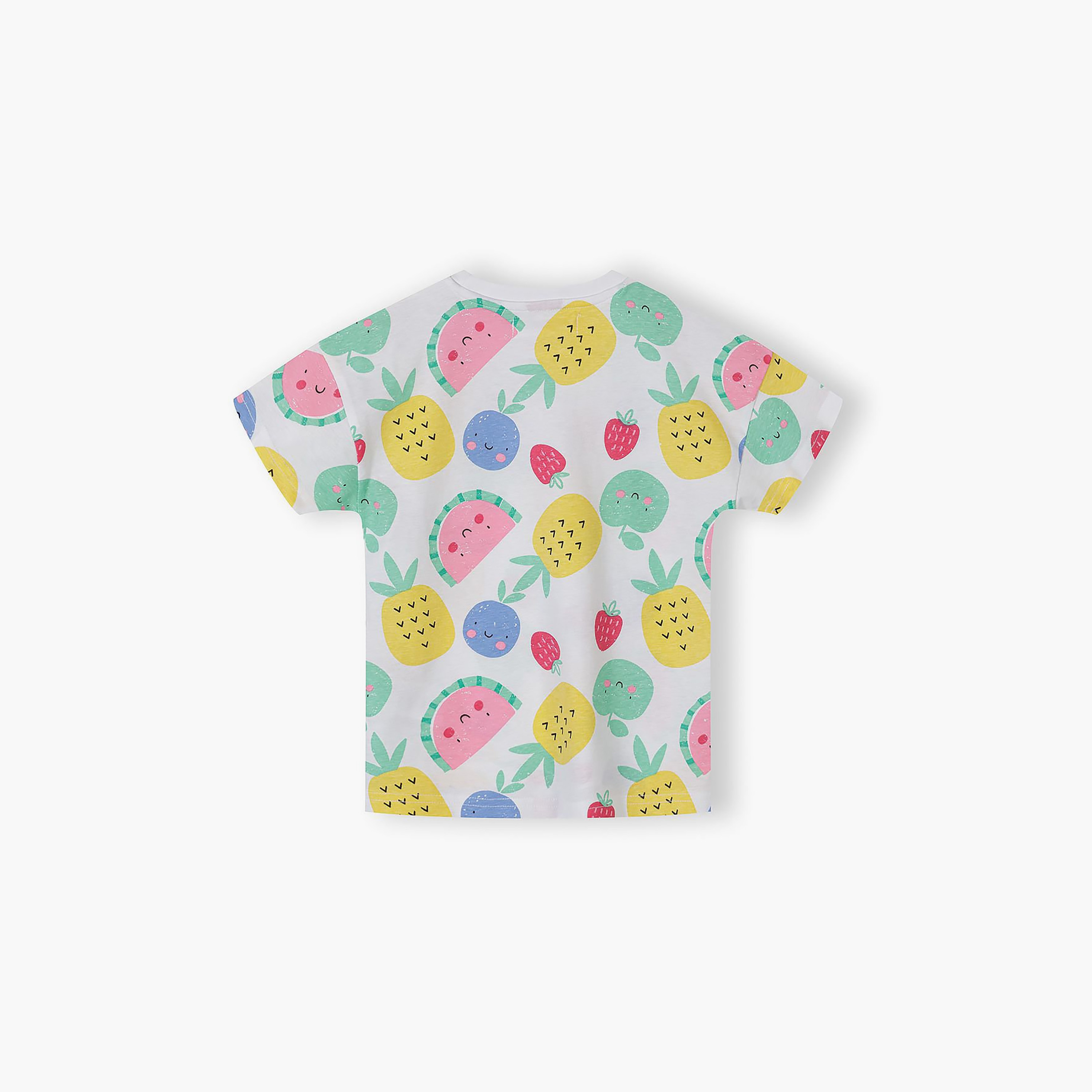 طقم تيشيرت بطبعة فواكه وأكمام قصيرة 5 قطع من مينوتي-baby-girls-clothing-tshirts-image-7