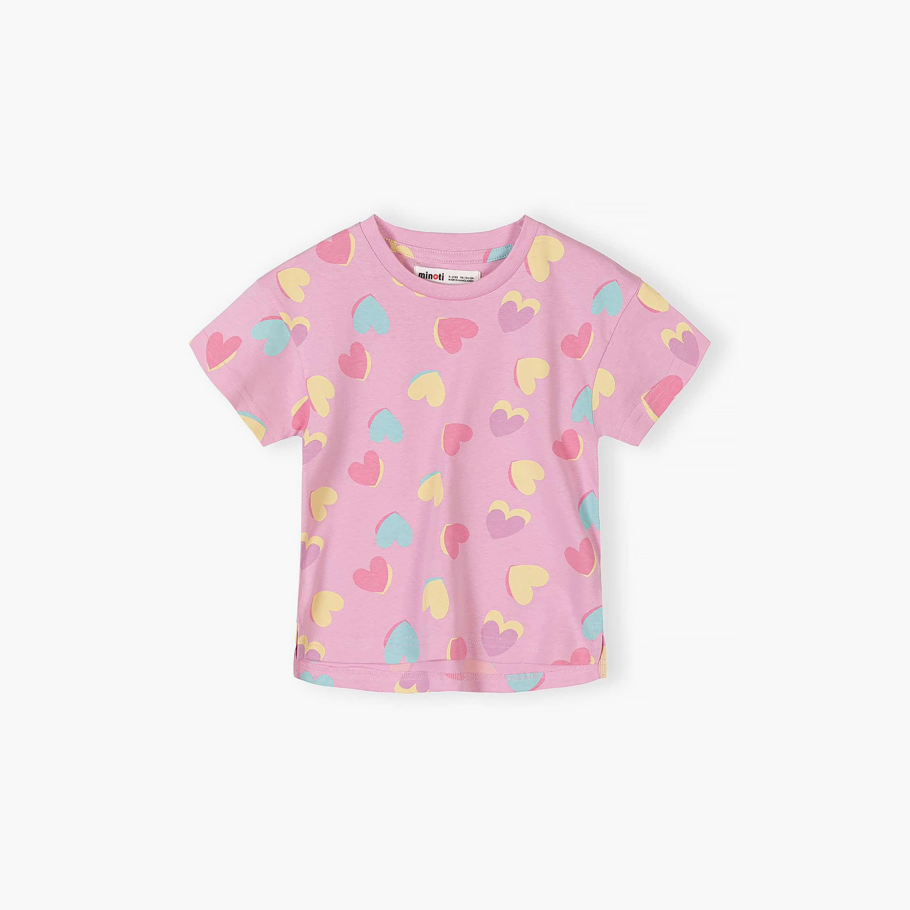 Minoti 5-Piece Short Sleeves Flower Printed T-Shirt Set-baby-girls-clothing-tshirts-image-4