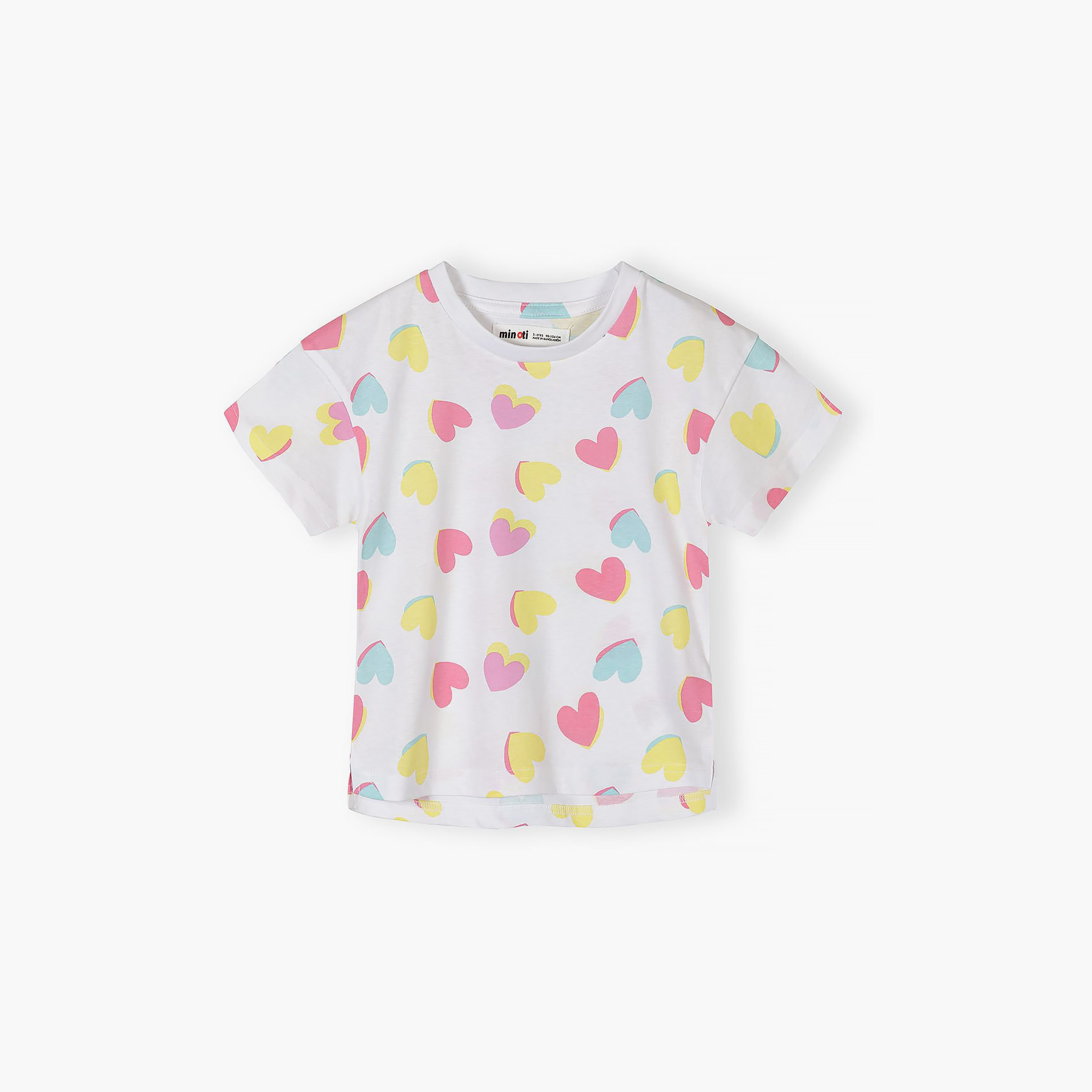 طقم تيشيرت بطبعة زهور وأكمام قصيرة 5 قطع من مينوتي-baby-girls-clothing-tshirts-image-5