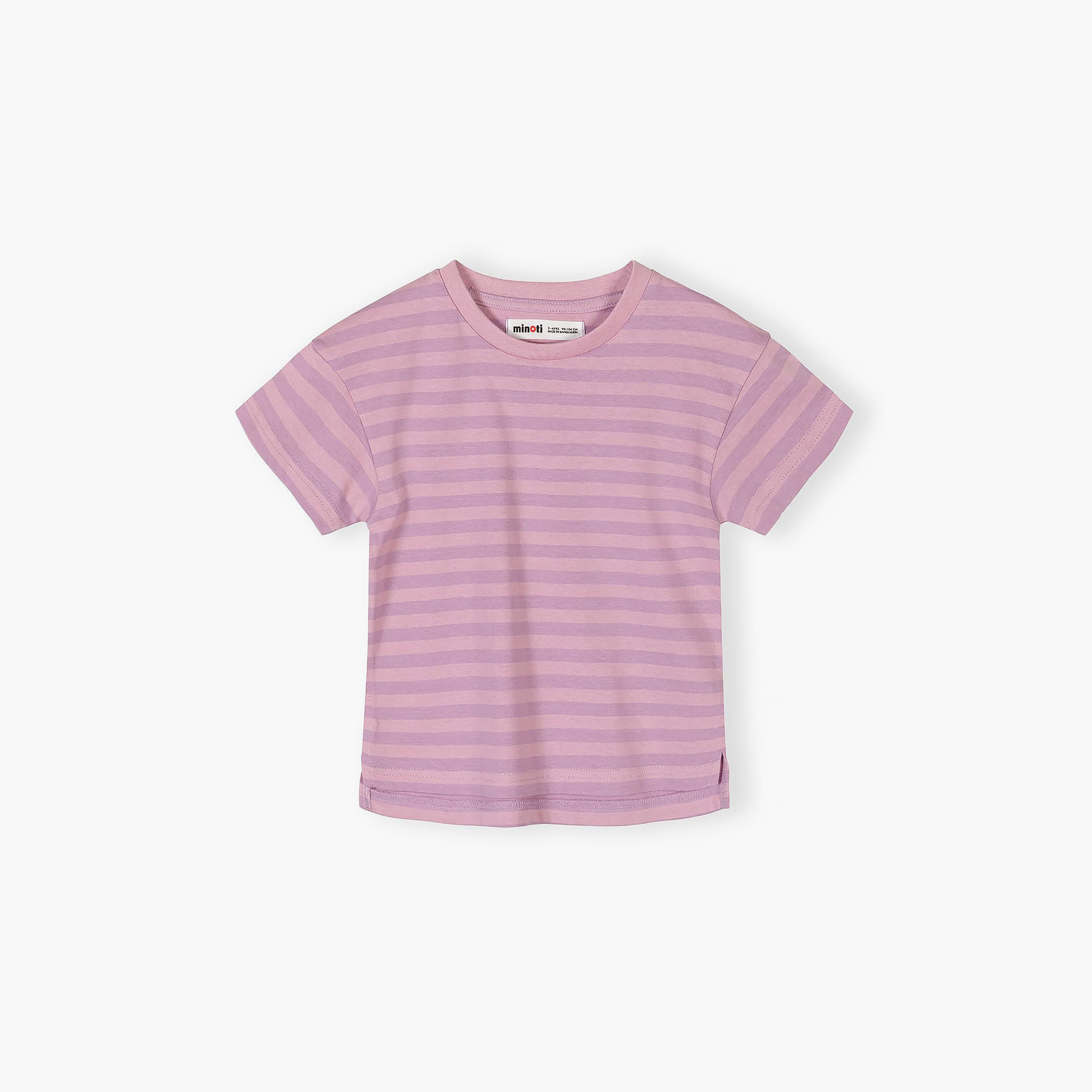 طقم تيشيرت بطبعة زهور وأكمام قصيرة 5 قطع من مينوتي-baby-girls-clothing-tshirts-image-7