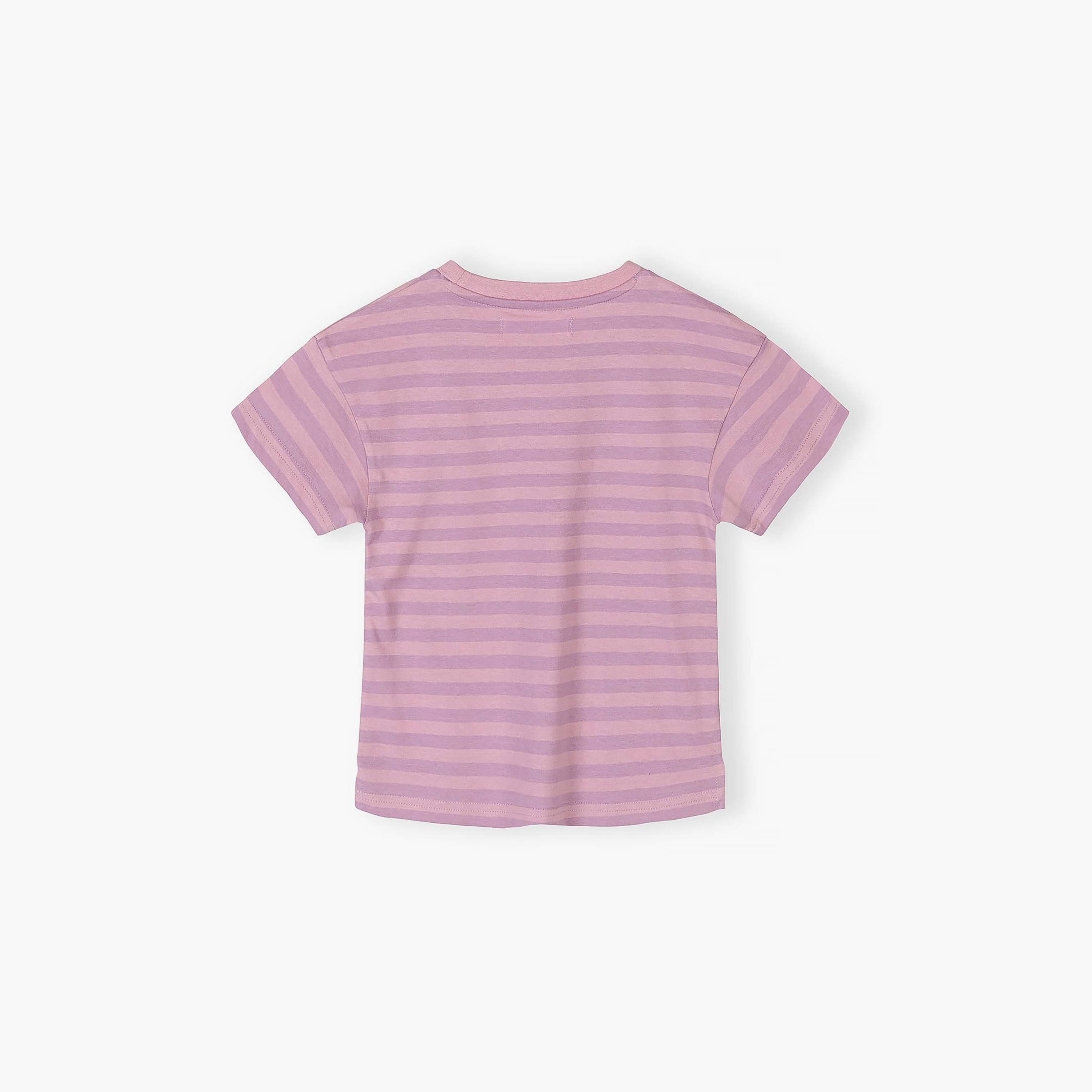 Minoti 5-Piece Short Sleeves Flower Printed T-Shirt Set-baby-girls-clothing-tshirts-image-8