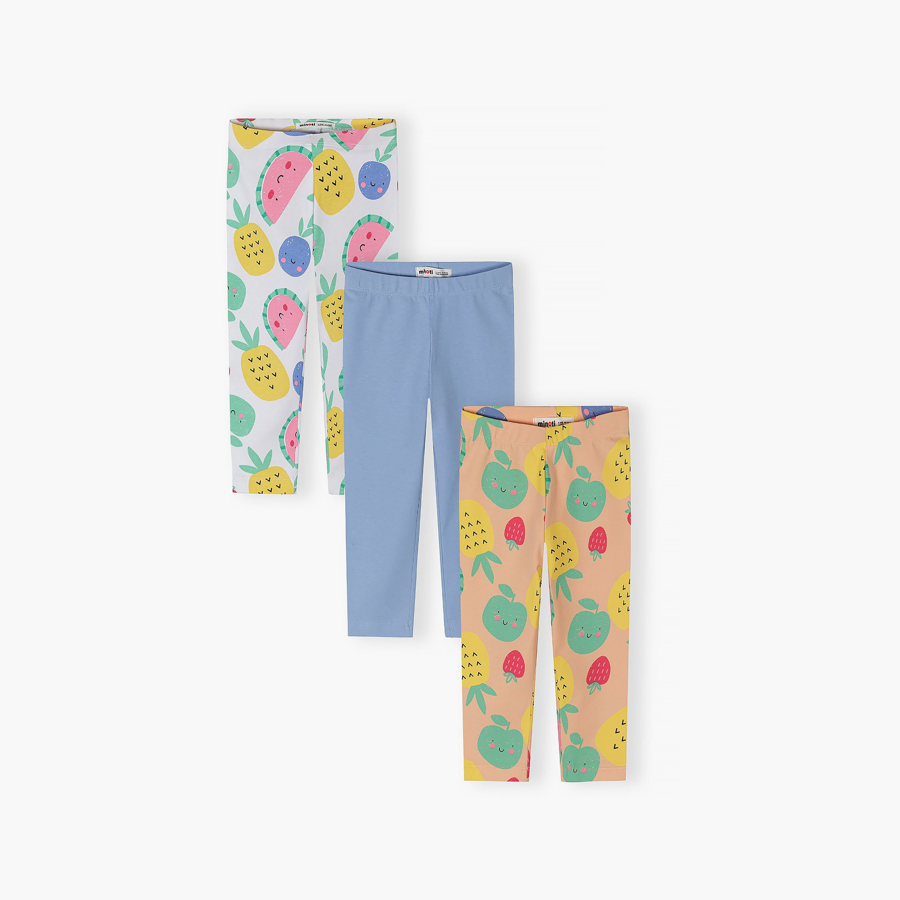 Minoti 3-Piece Fruit Printed Capri Leggings Set-baby-girls-clothing-bottoms-leggings-image-1