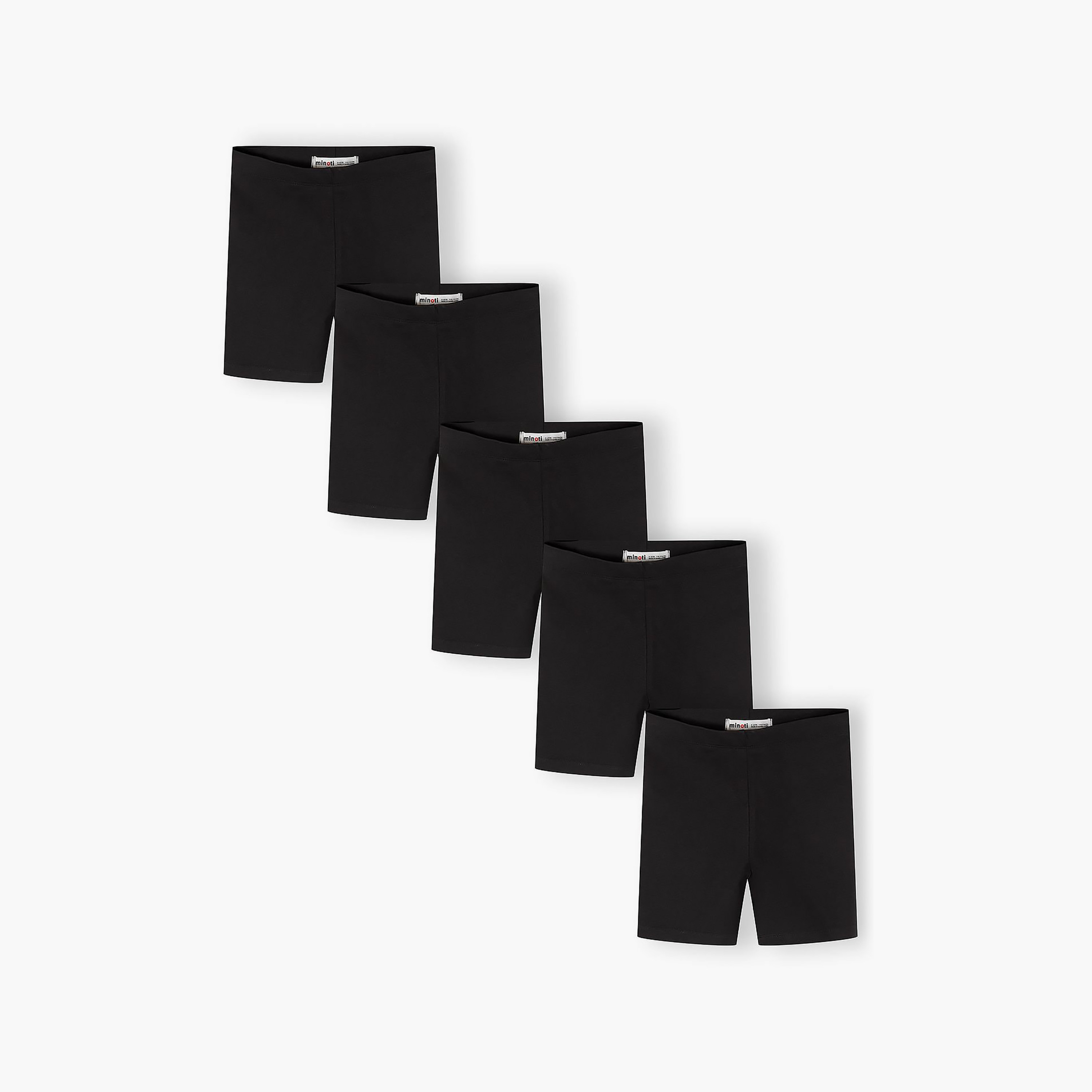 طقم ليجنز شورت سادة 5 قطع من مينوتي-girls-clothing-bottoms-leggings-image-1
