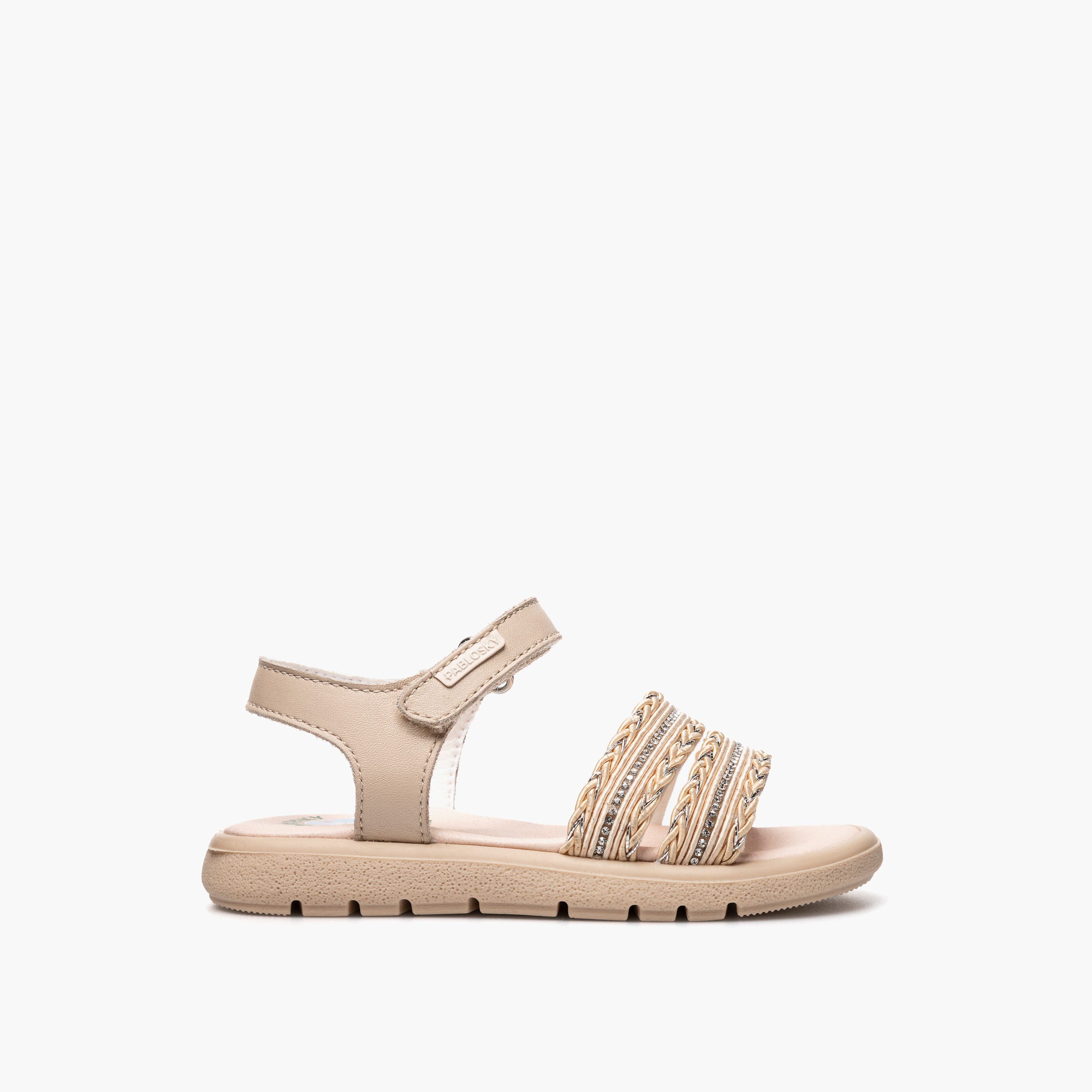صندل جلد بشريط إغلاق لاصق للبنات من بابلوسكي-girls-shoes-sandals-image-2