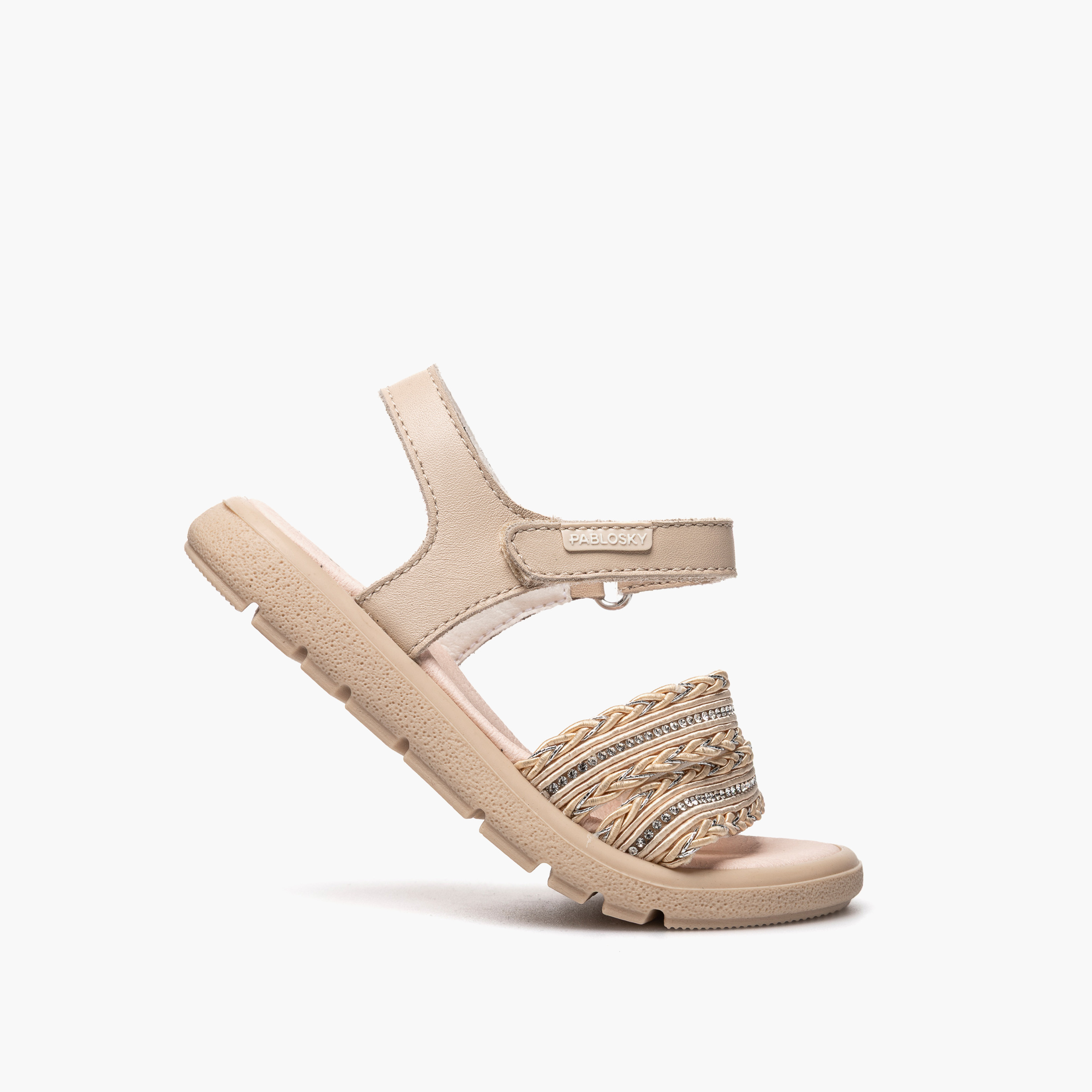 صندل جلد بشريط إغلاق لاصق للبنات من بابلوسكي-girls-shoes-sandals-image-5