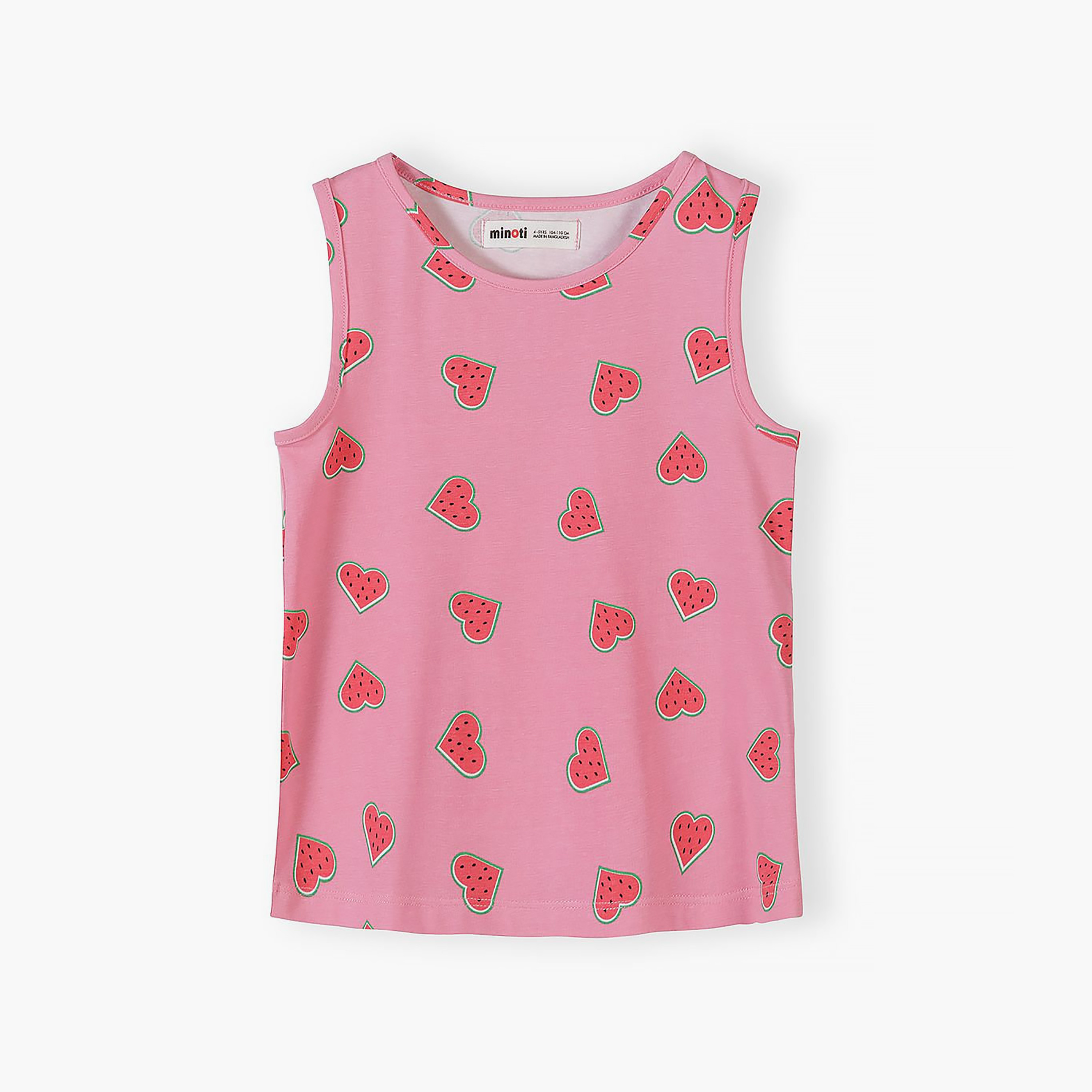طقمين تيشيرت مطبوع بدون أكمام وشورت من مينوتي-girls-clothing-setsandcoords-image-5