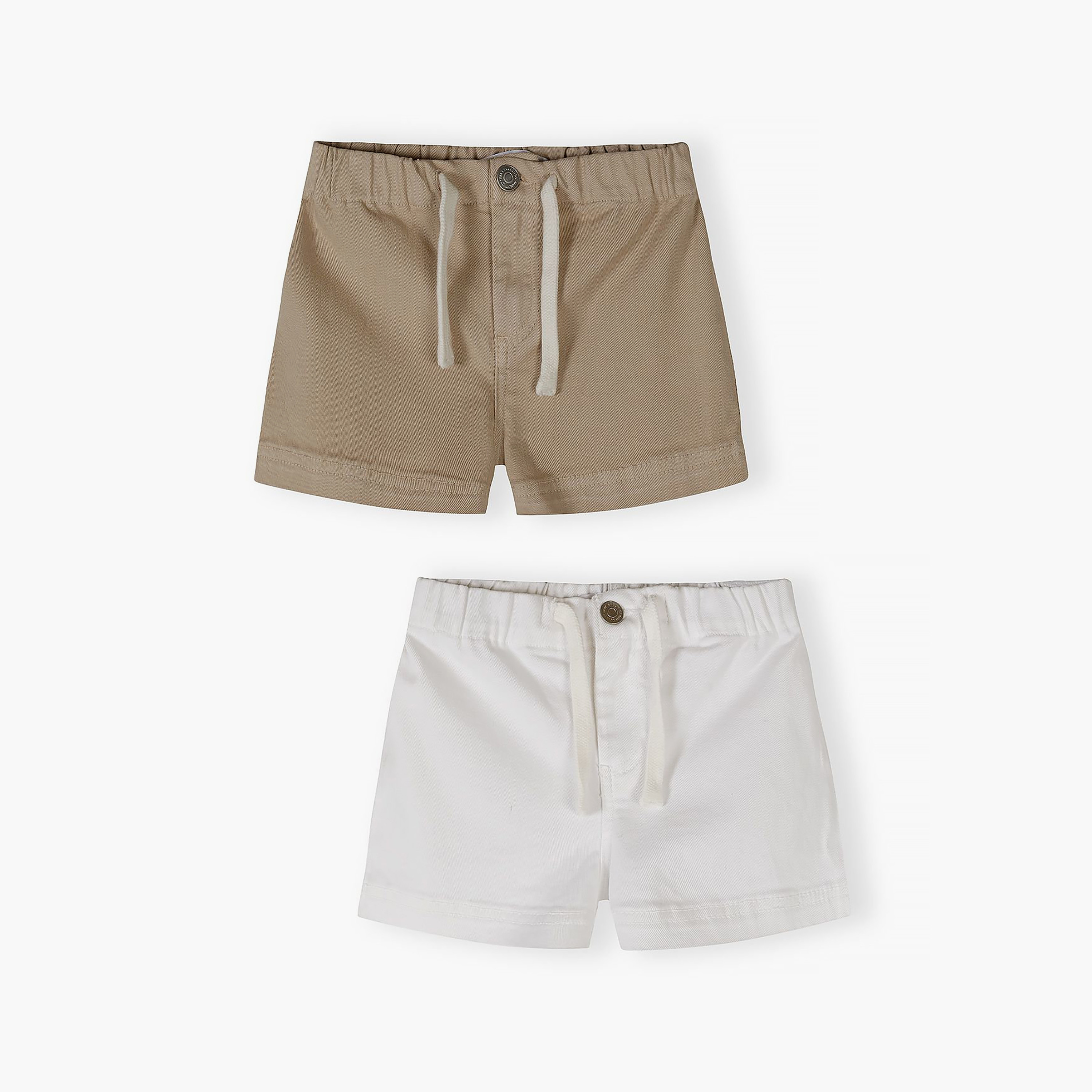 طقم شورت تويل بخصر مطاطي قطعتين من مينوتي-girls-clothing-bottoms-shorts-image-1