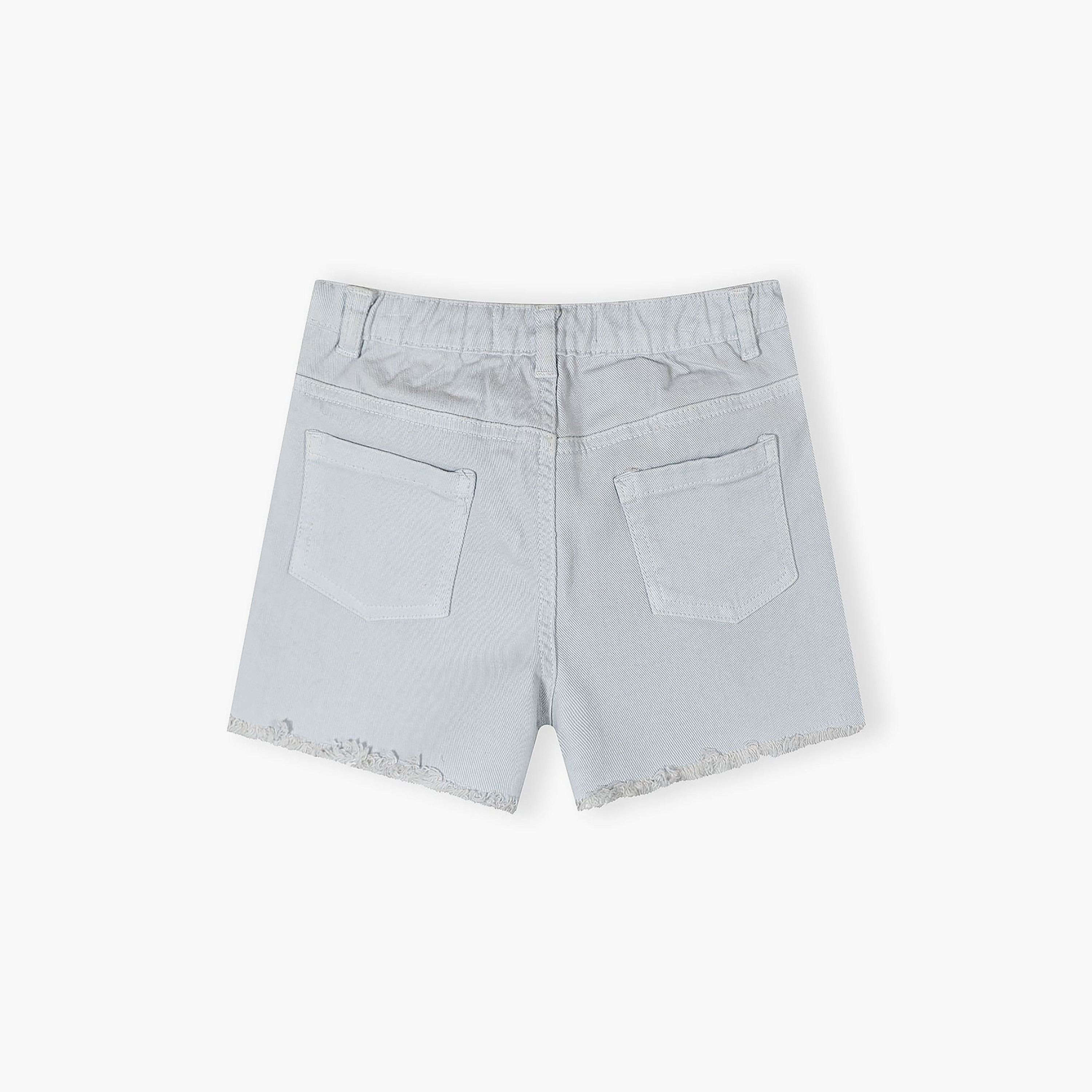 Minoti 2-Piece Elastic Buttoned Twill Shorts Set-girls-clothing-bottoms-shorts-image-3