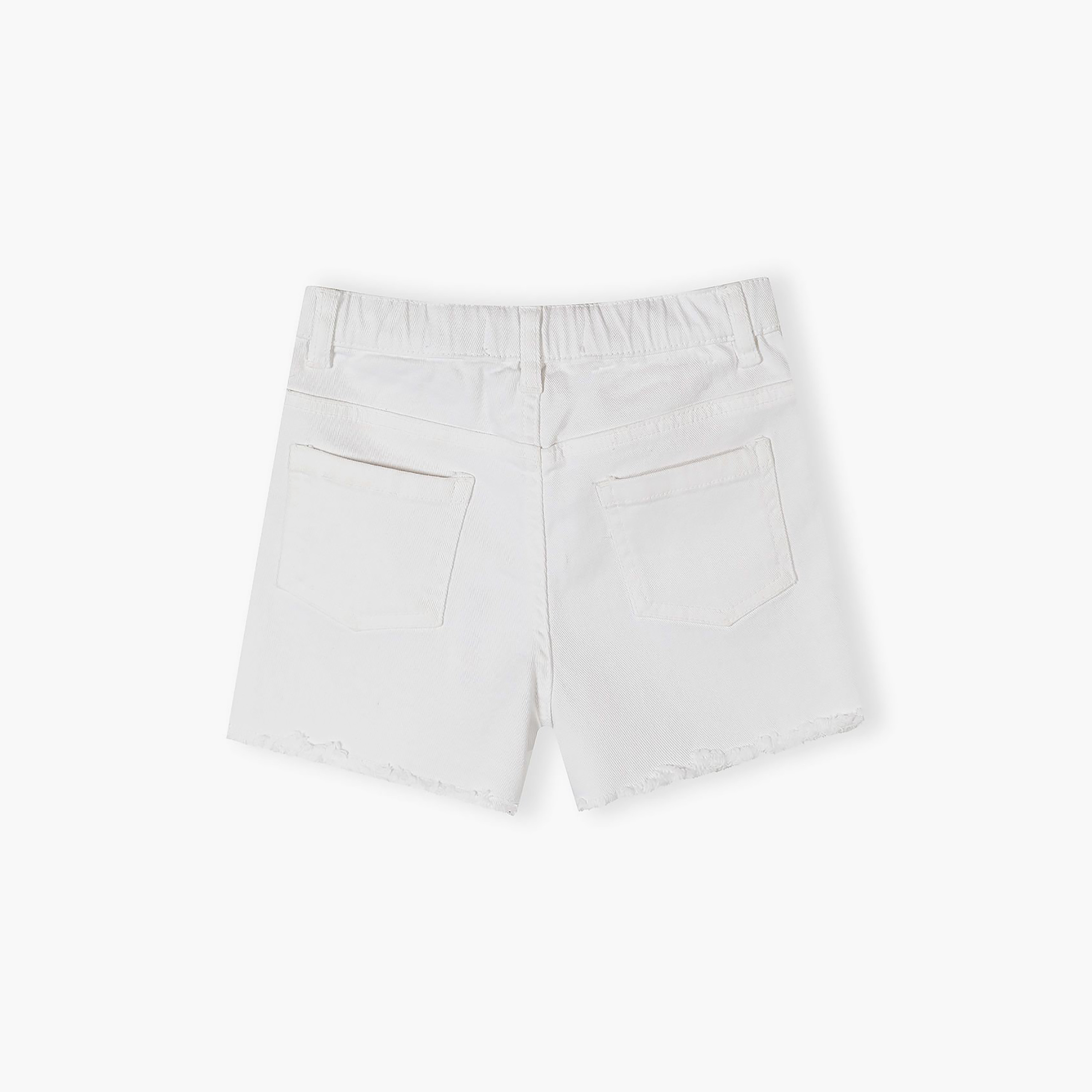Minoti 2-Piece Elastic Buttoned Twill Shorts Set-girls-clothing-bottoms-shorts-image-5