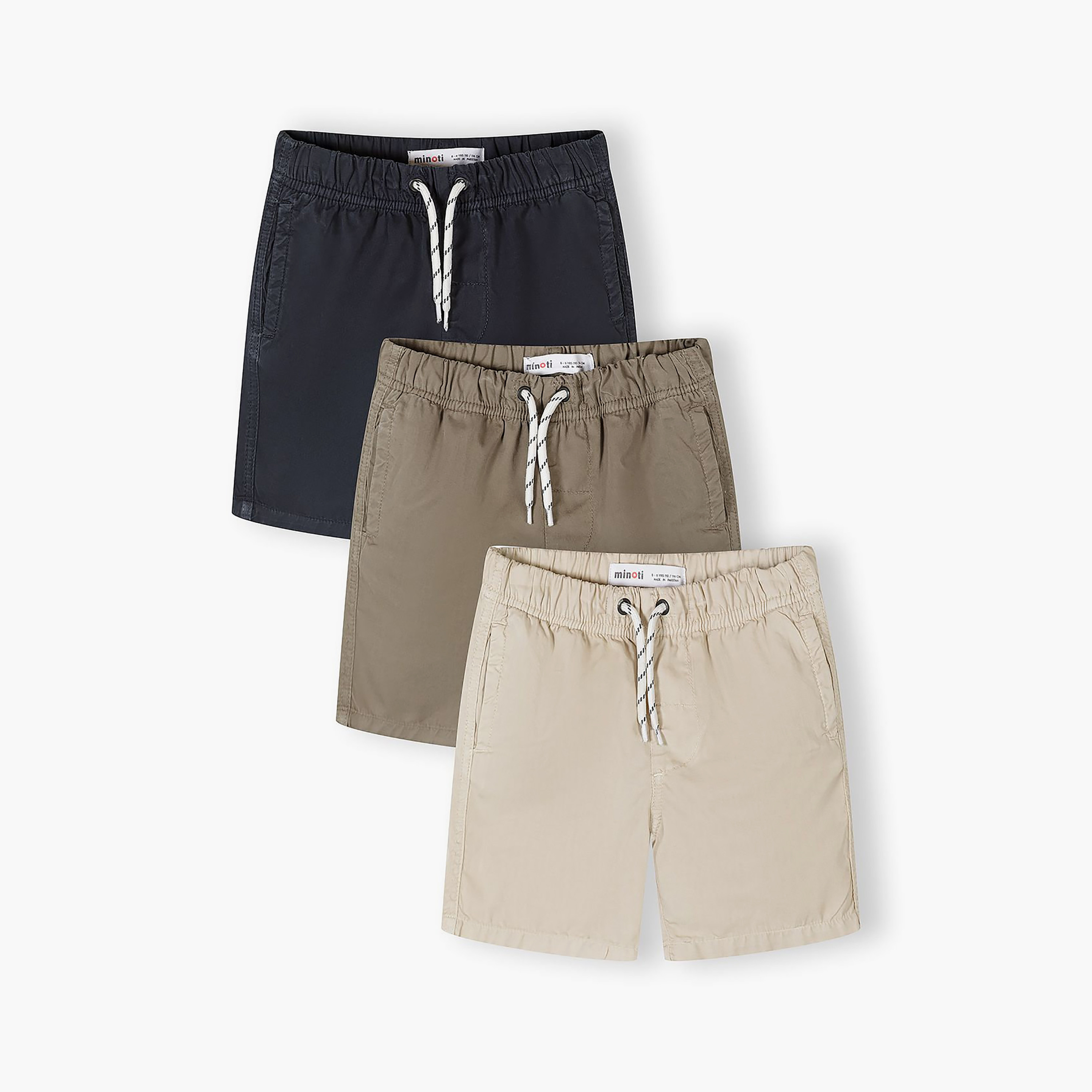 طقم شورتات قطن بخصر مطاطي ورباط 3 قطع من مينوتي-boys-clothing-bottoms-shorts-image-6