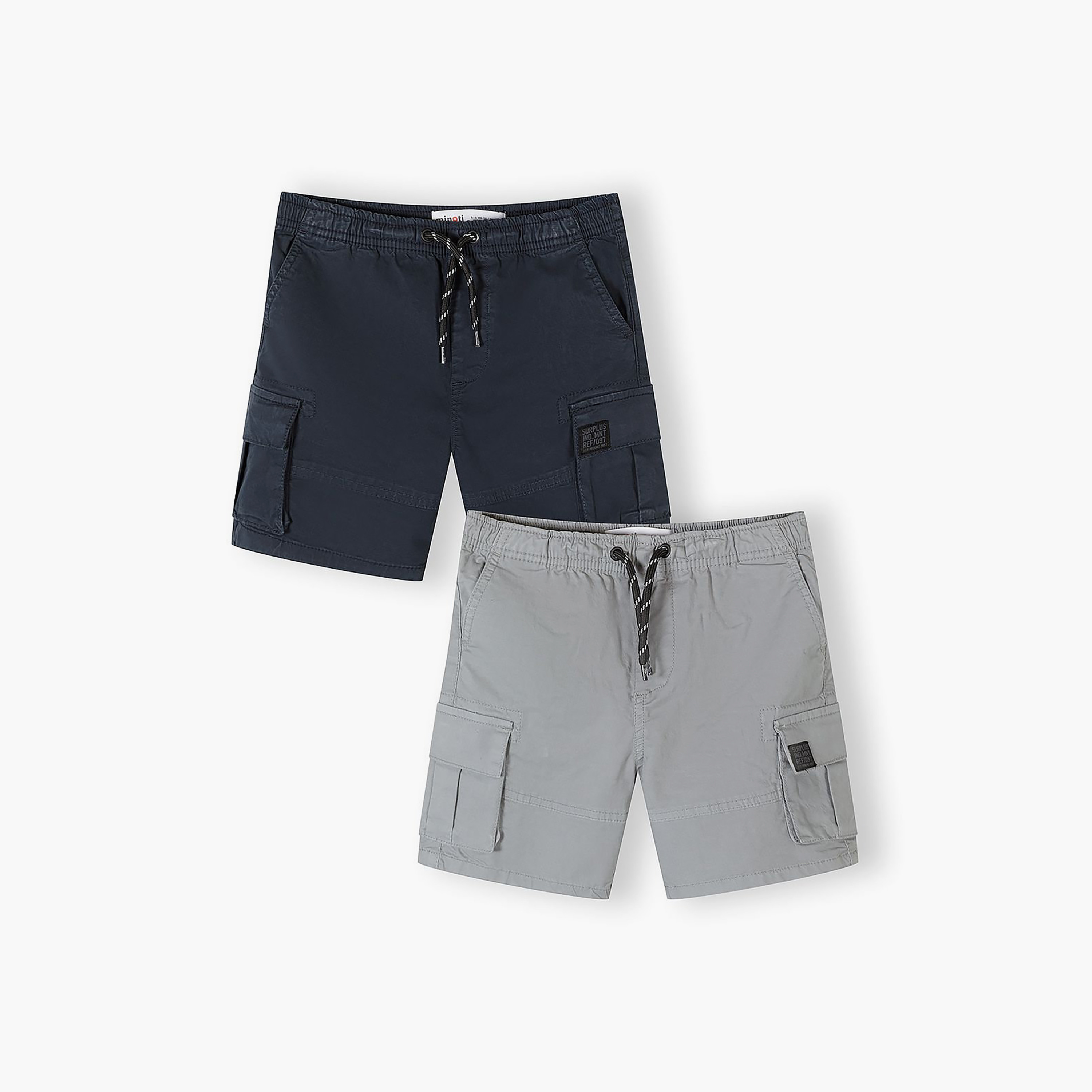 طقم شورتات "كومبات" بجيوب وخصر مطاطي ورباط قطعتين من مينوتي-boys-clothing-bottoms-shorts-image-1