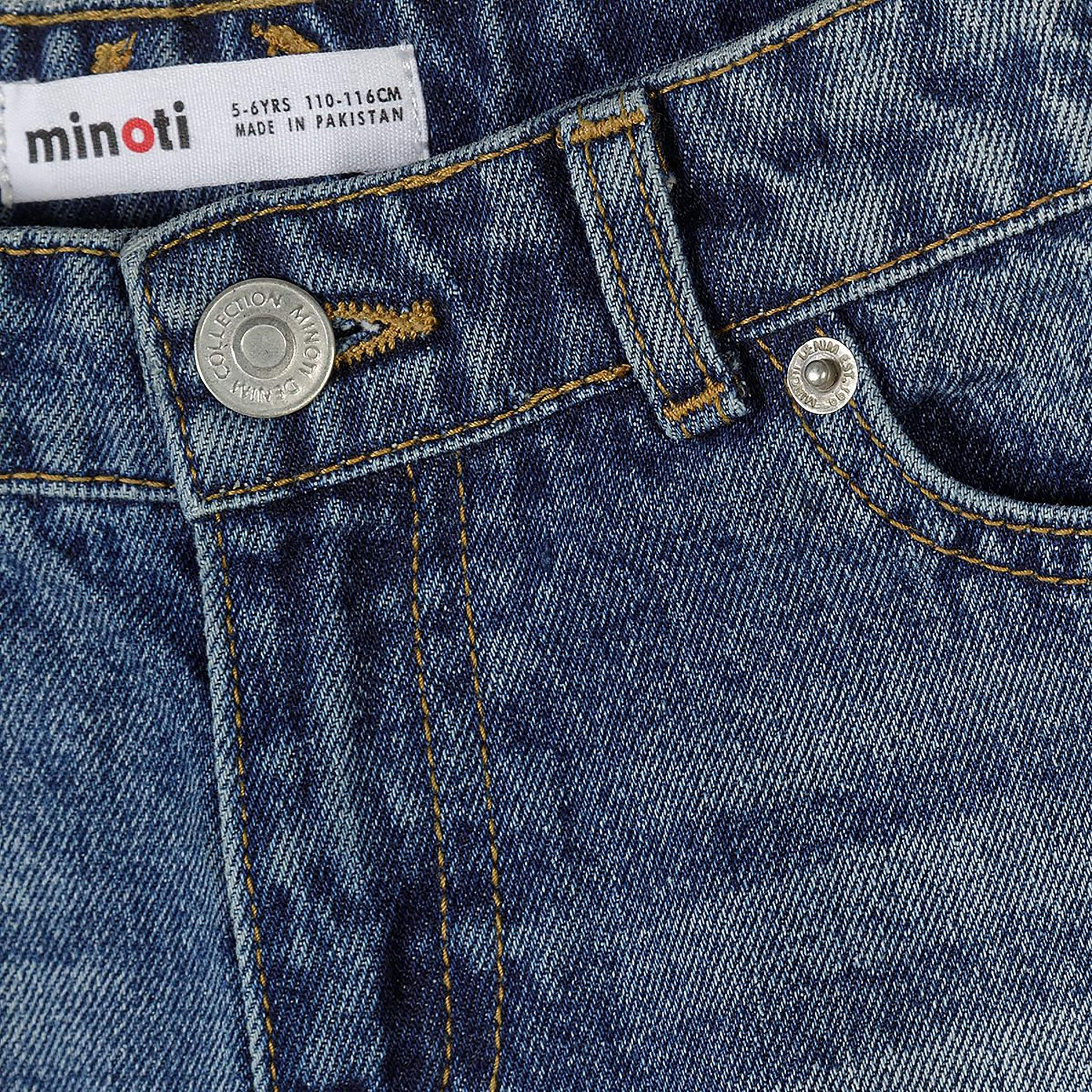 Minoti 2-Piece Ribbed Denim Shorts Set-girls-clothing-bottoms-shorts-image-7