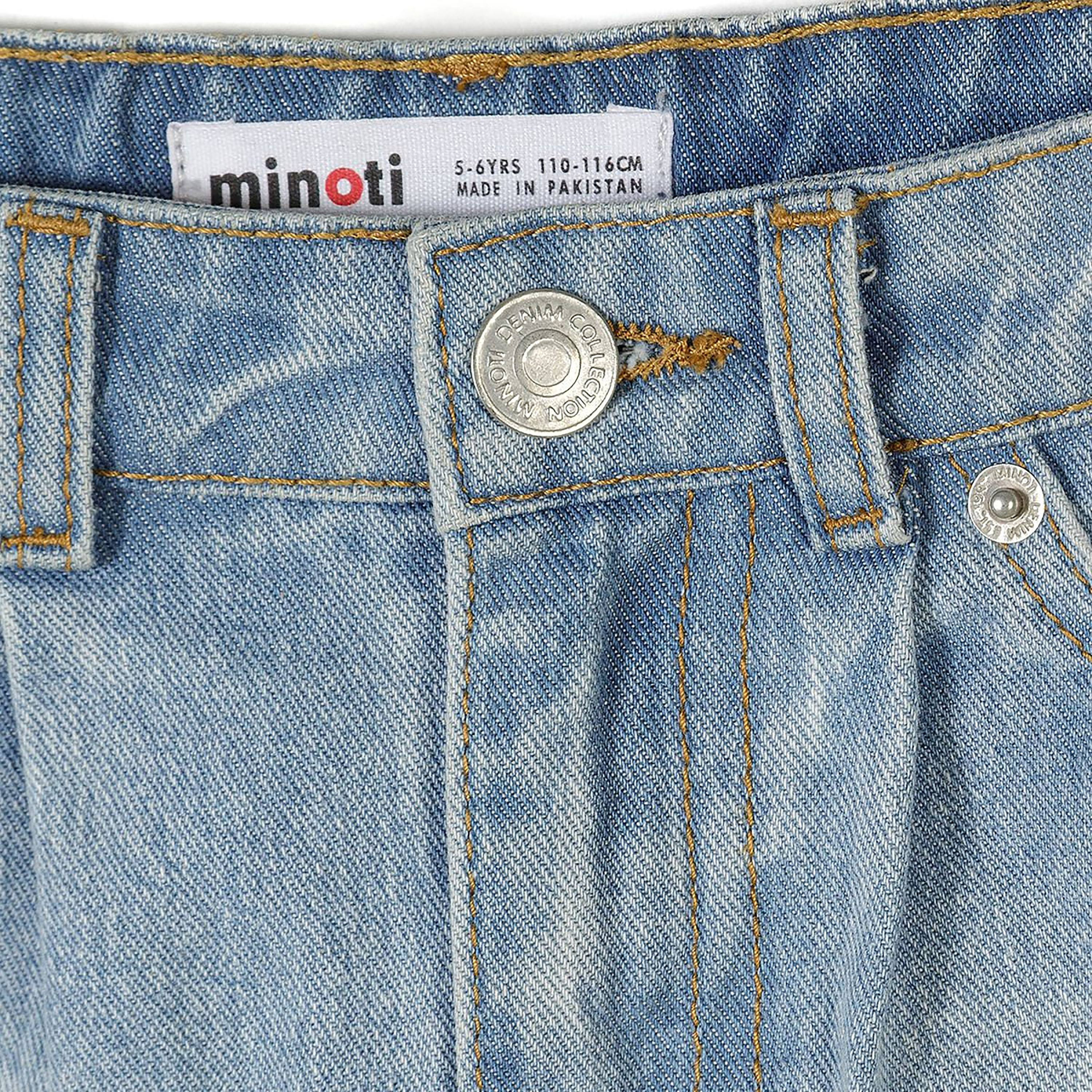 طقم شورت دينيم بخصر عال قطعتين من مينوتي-girls-clothing-bottoms-shorts-image-6