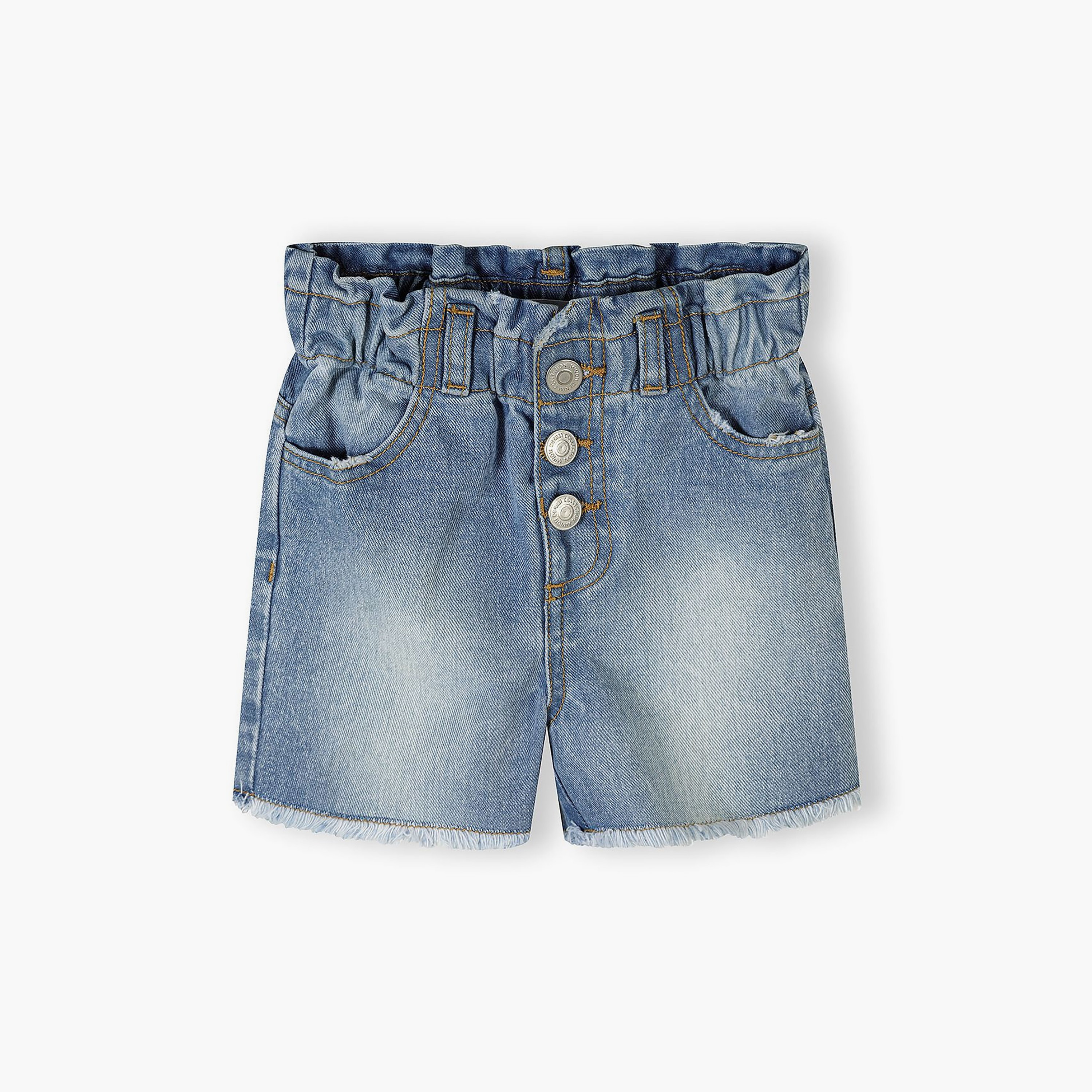 طقم شورت بخصر مطاطي قطعتين من مينوتي-girls-clothing-bottoms-shorts-image-2