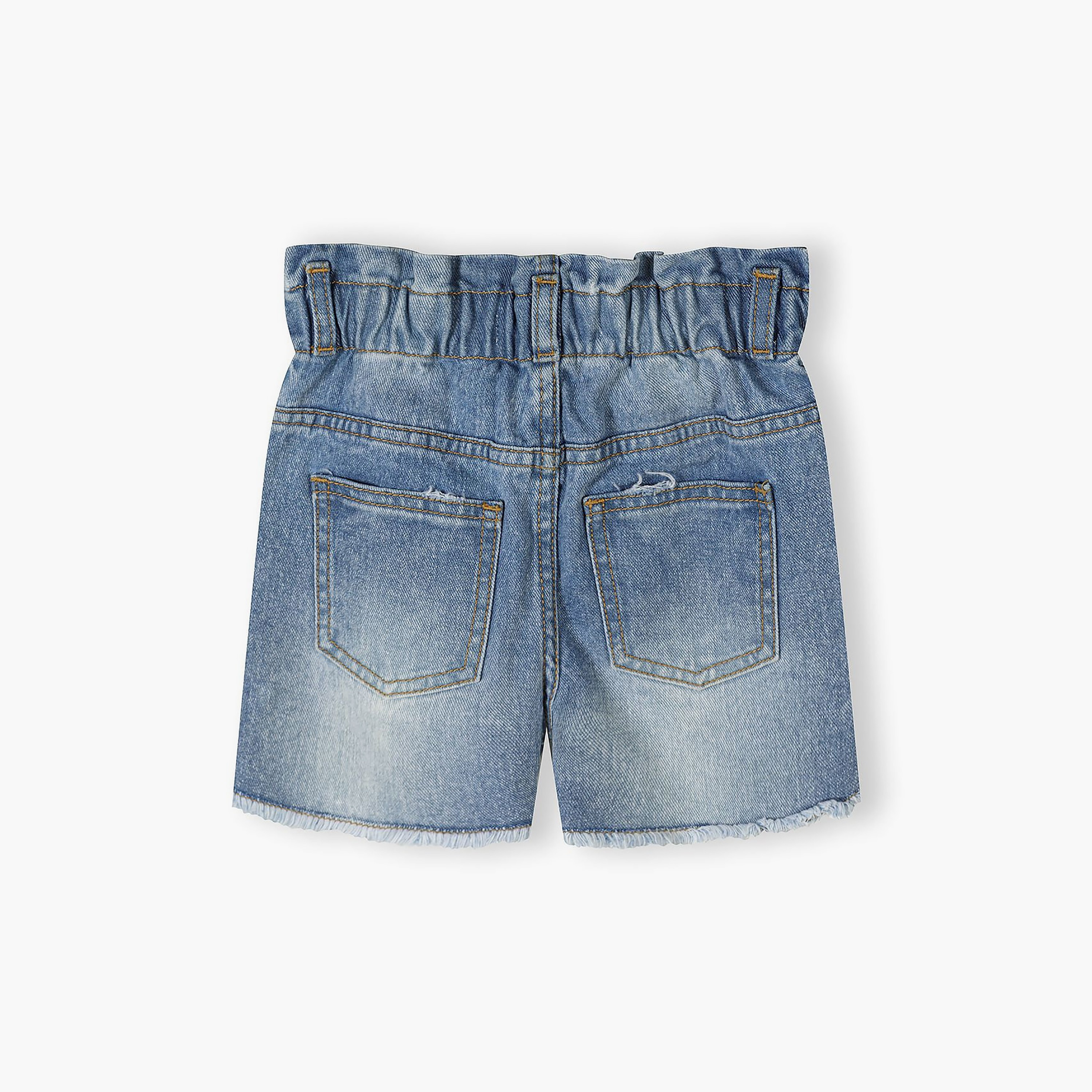 طقم شورت بخصر مطاطي قطعتين من مينوتي-girls-clothing-bottoms-shorts-image-3