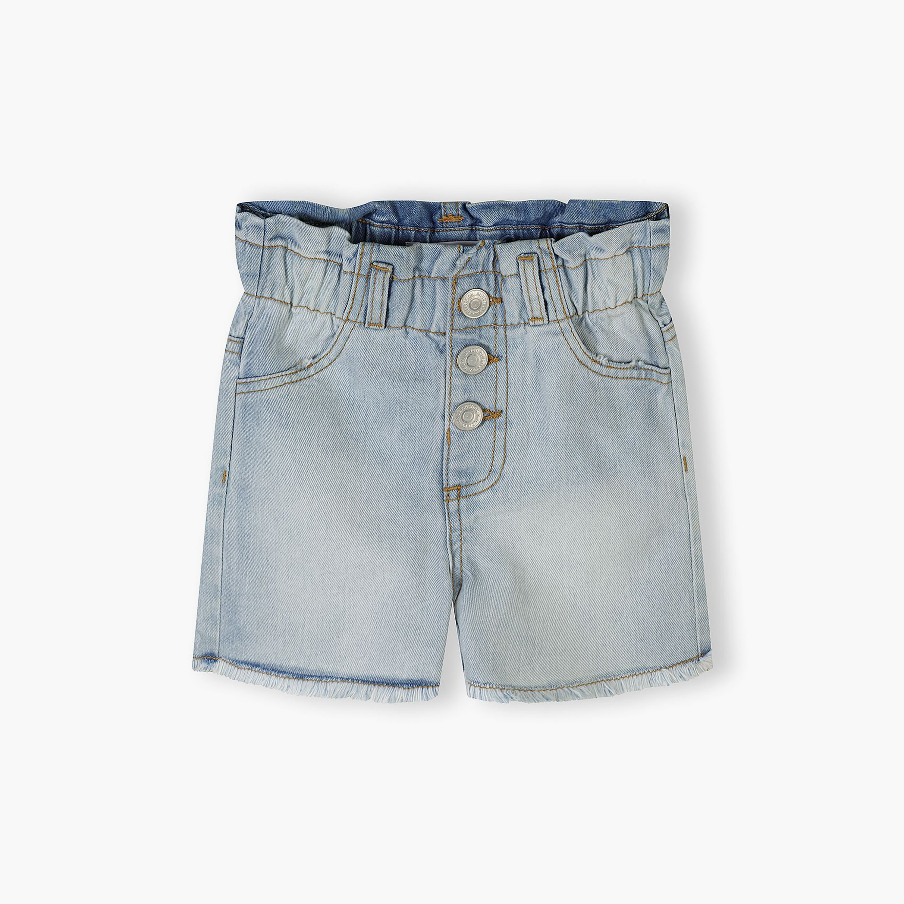 طقم شورت بخصر مطاطي قطعتين من مينوتي-girls-clothing-bottoms-shorts-image-4