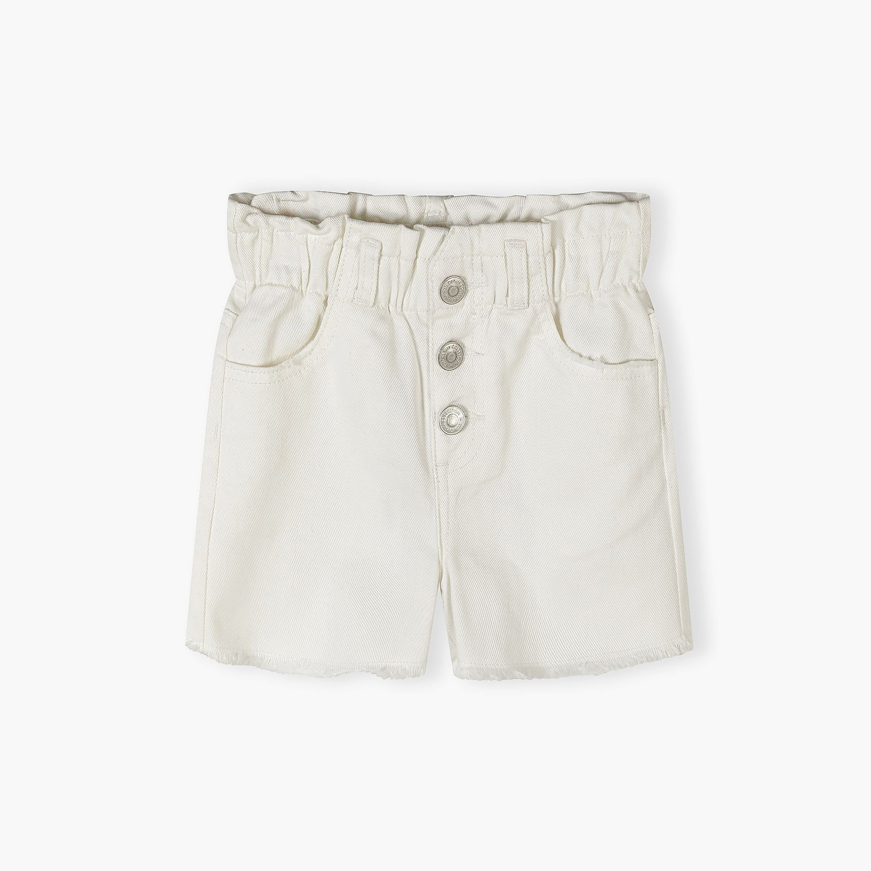 طقم شورت بخصر مطاطي قطعتين من مينوتي-girls-clothing-bottoms-shorts-image-2
