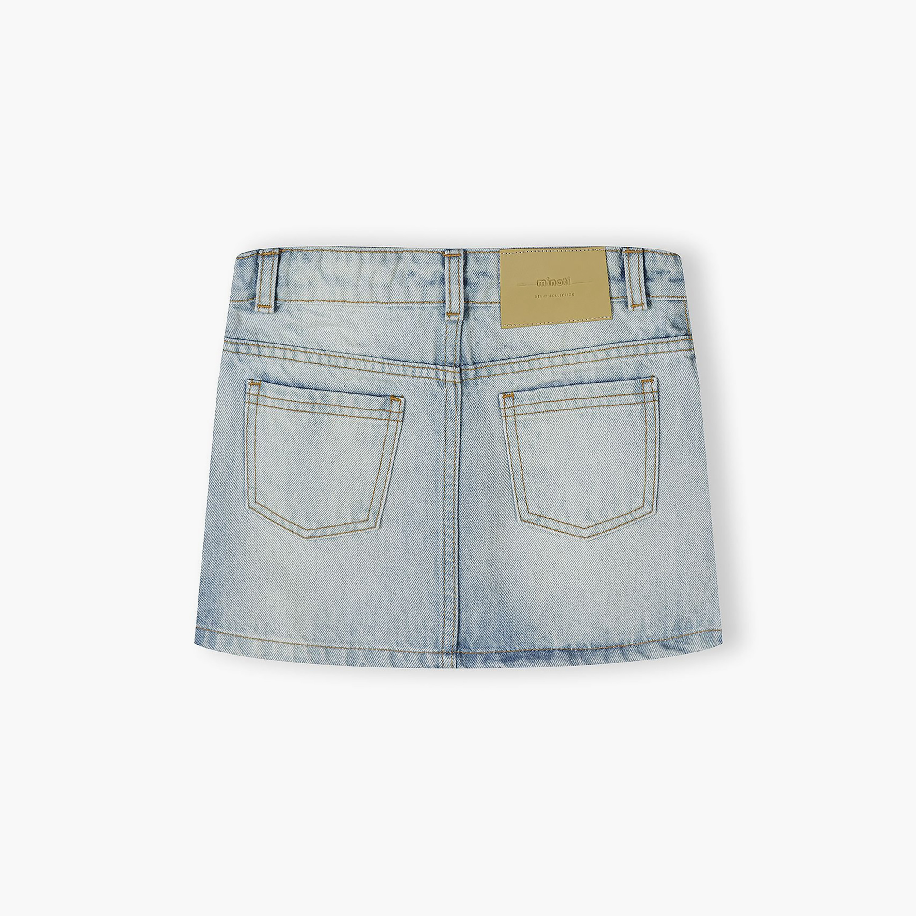 تنورة دينيم بتصميم "إيه لاين" من مينوتي-girls-clothing-bottoms-skirts-image-2