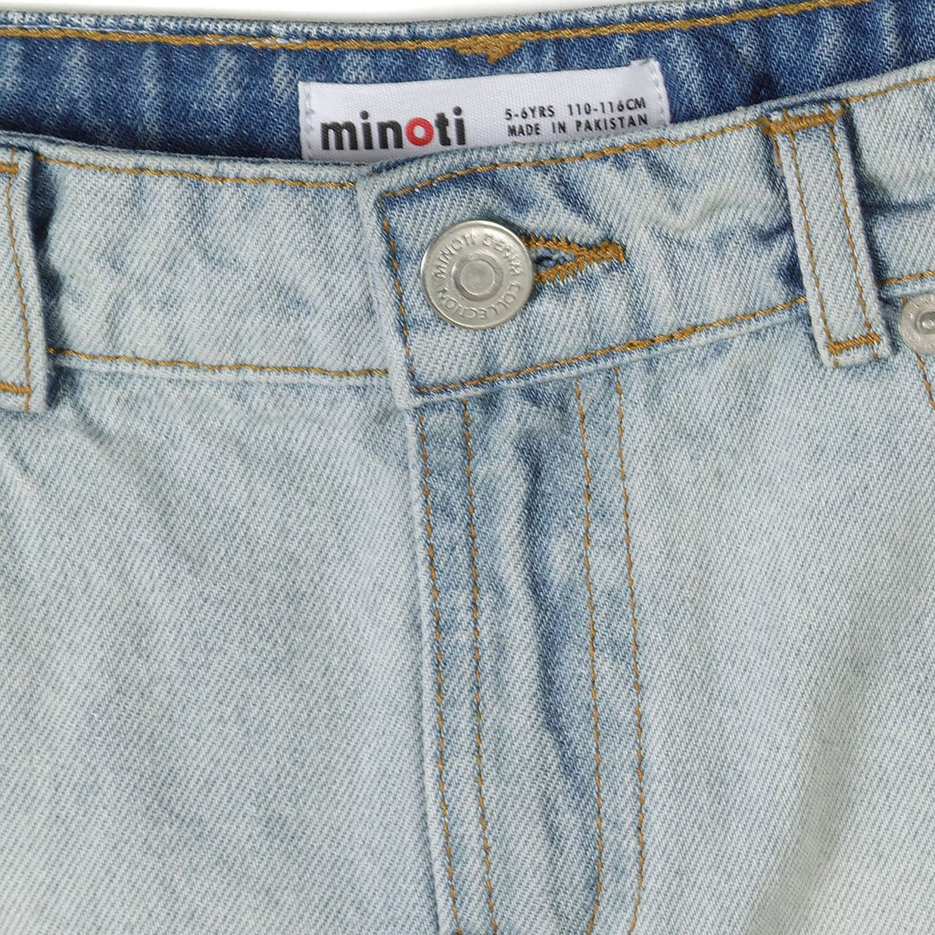Minoti A-Line Shaped Denim Skirt-girls-clothing-bottoms-skirts-image-3