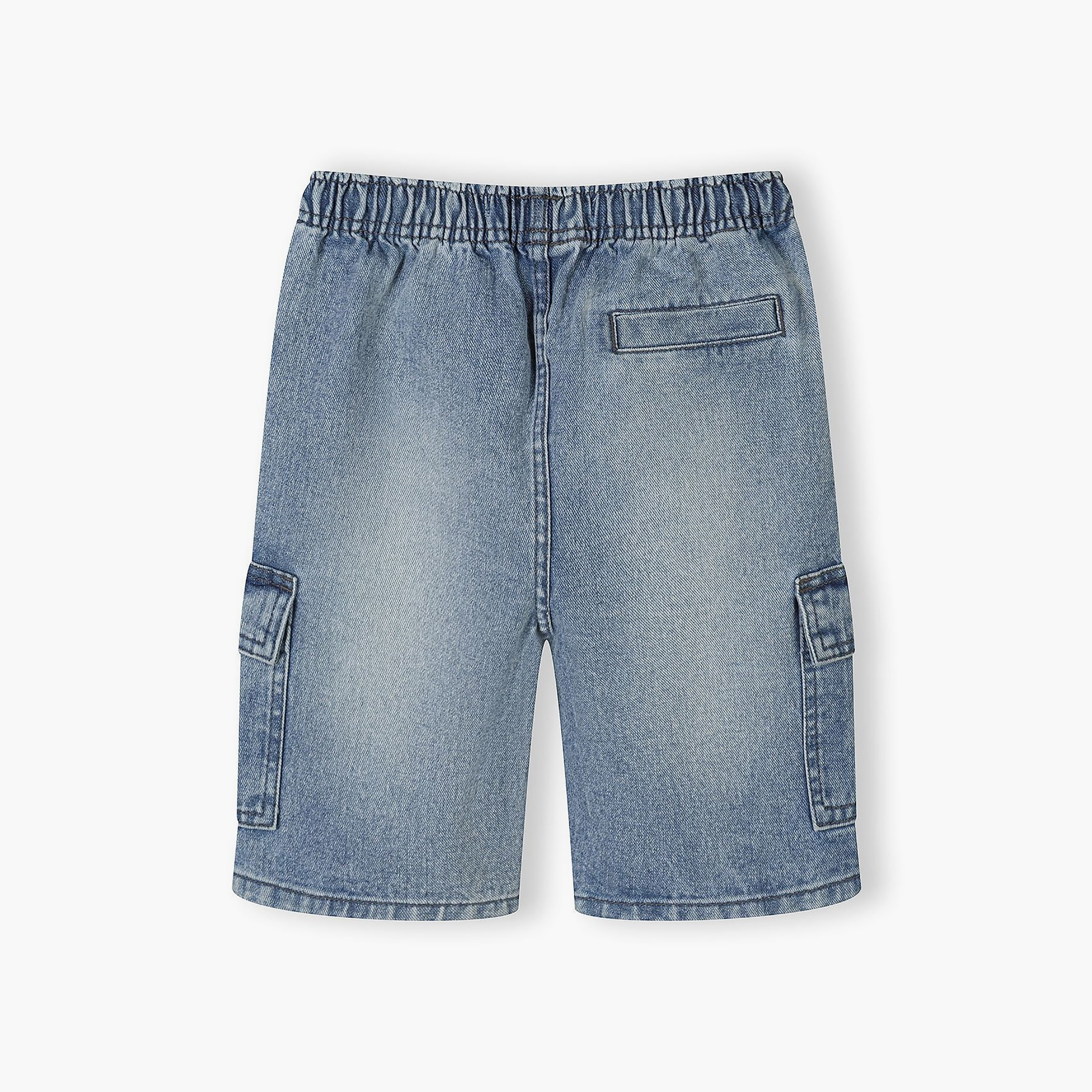 Minoti 2-Piece Elasticated Drawstring Pocketed Denim Shorts Set-boys-clothing-bottoms-shorts-image-5