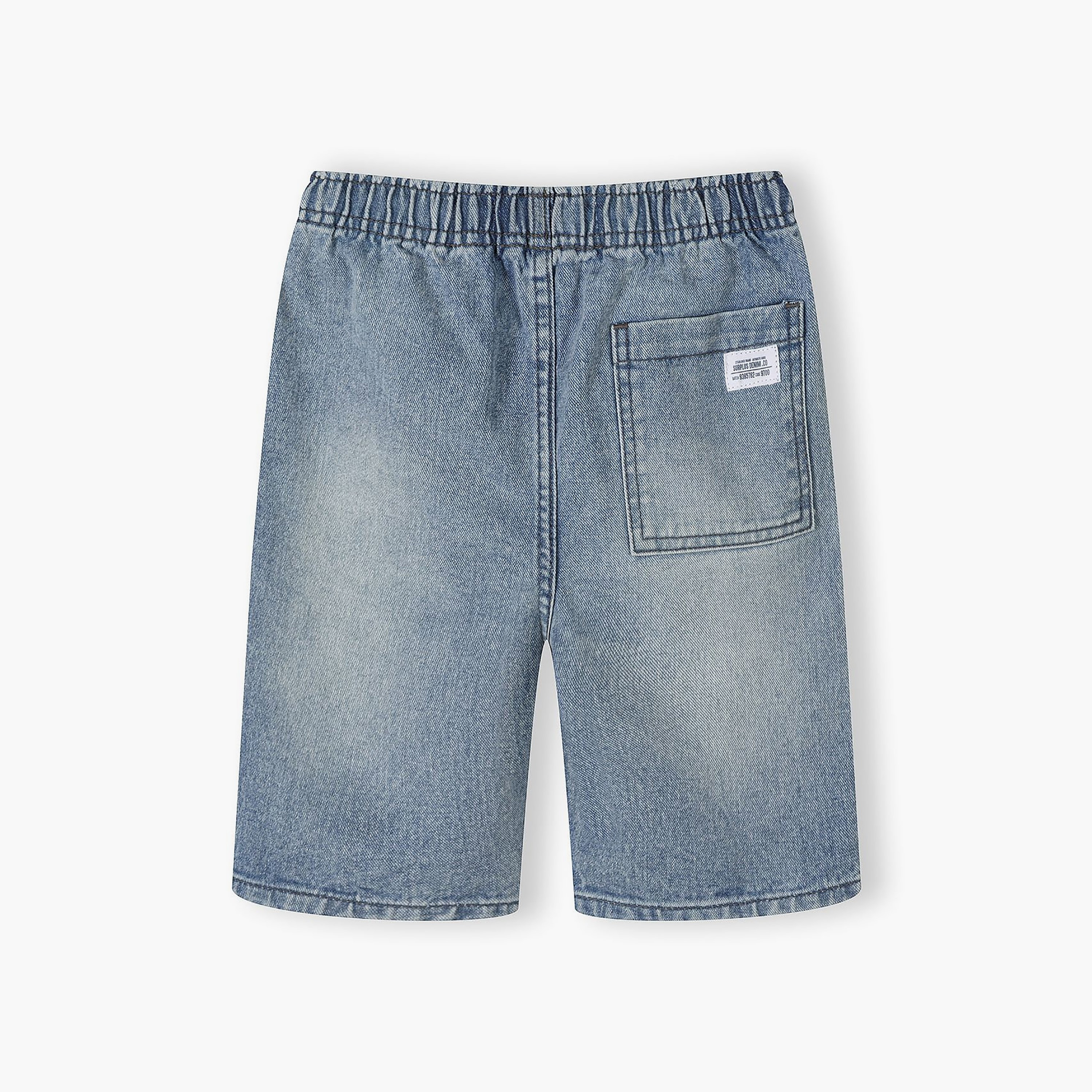 طقم شورتات دينيم بخصر مطاطي ورباط قطعتين من مينوتي-boys-clothing-bottoms-shorts-image-5