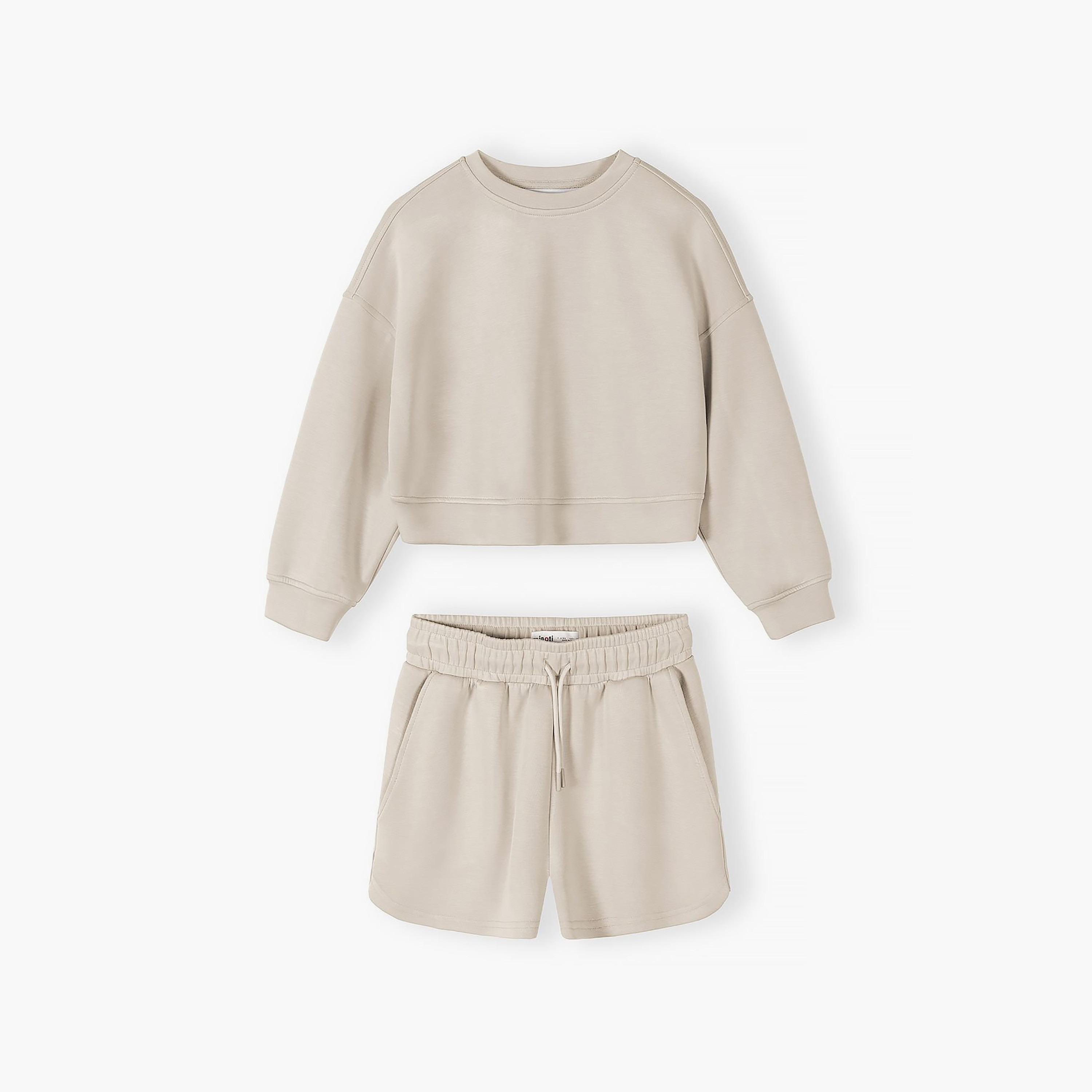 Minoti Full Sleeves Sweatshirt & Shorts Set-girls-clothing-setsandcoords-image-2