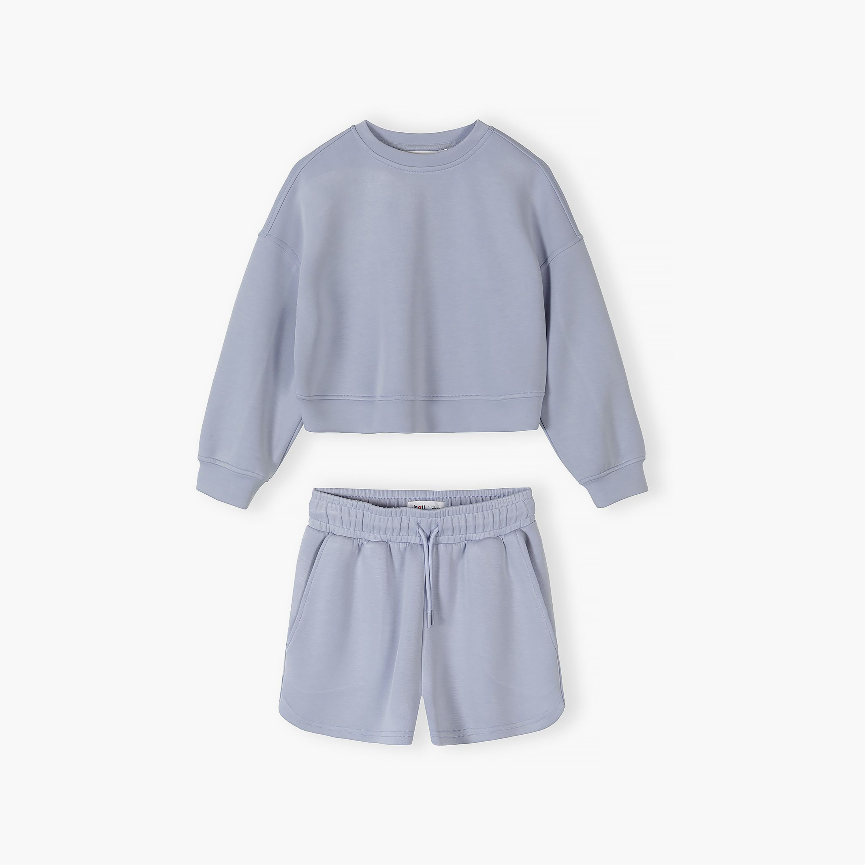 Minoti Full Sleeves Sweatshirt & Shorts Set-girls-clothing-setsandcoords-image-2