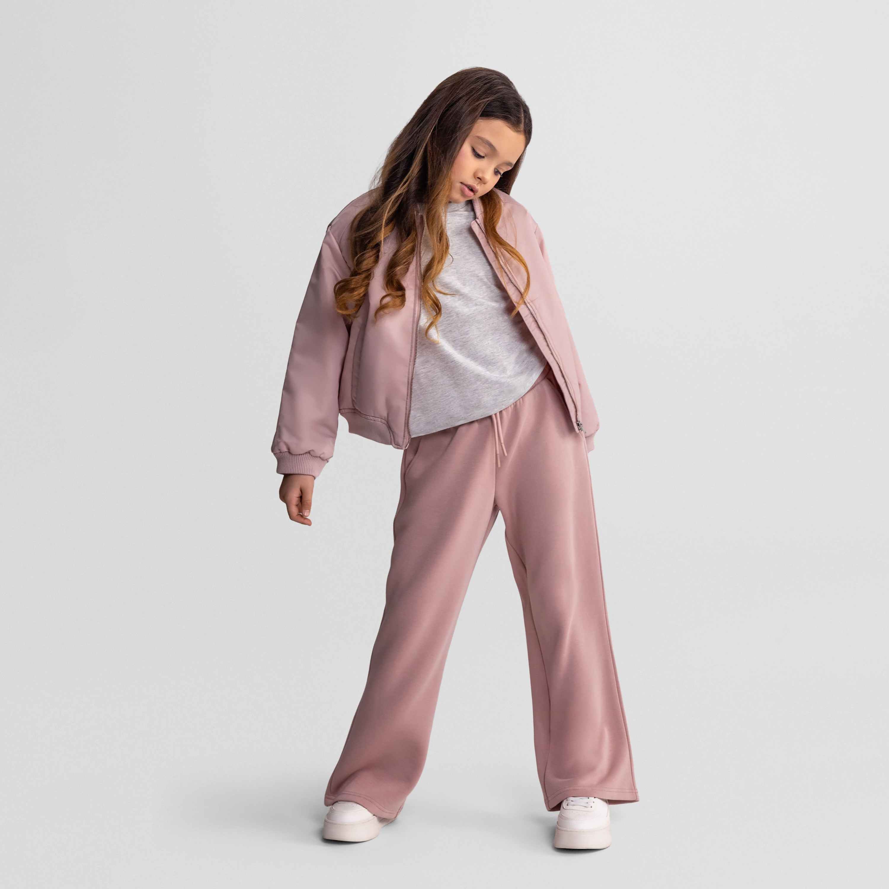 Minoti Polyester Blend Wide Leg Pants-girls-clothing-bottoms-joggersandtrackpants-image-2
