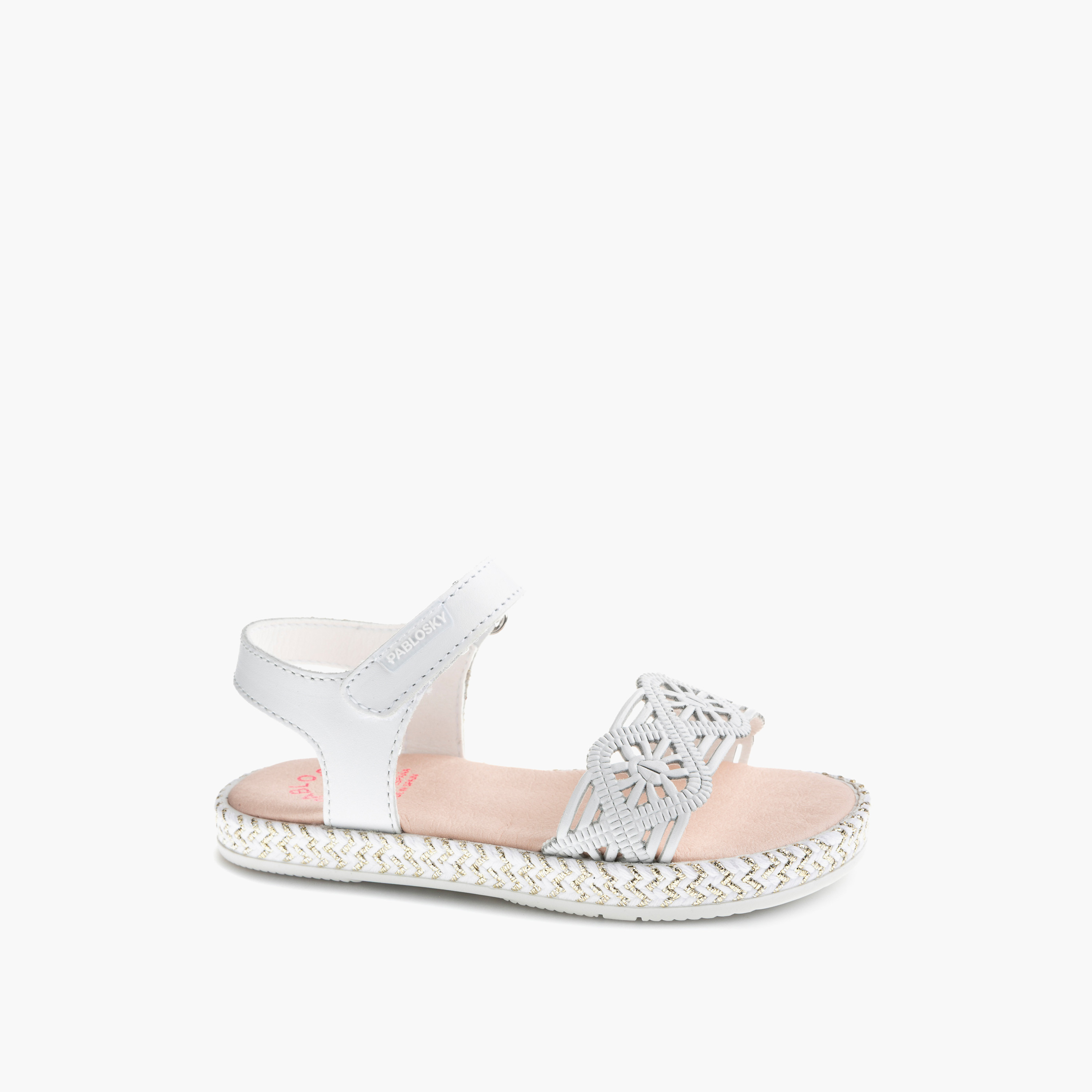 Pablosky Girls Embellished Hook & Loop Sandals-girls-shoes-sandals-image-1